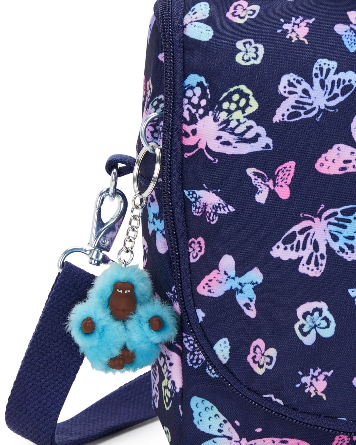حقيبة غداء كبيرة بتصميم فراشة من Kipling New Kichirou مع جراب عربة C2I5749-F5K