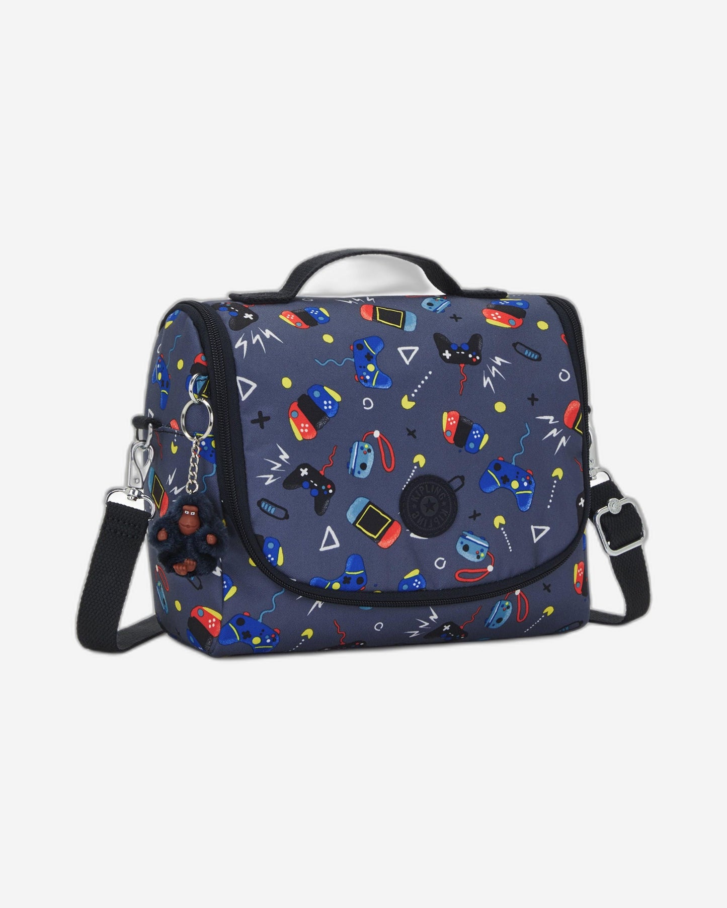 حقيبة غداء كبيرة Kipling New Kichirou Gaming Grey مع جيب ترولي C2I5749-T6T