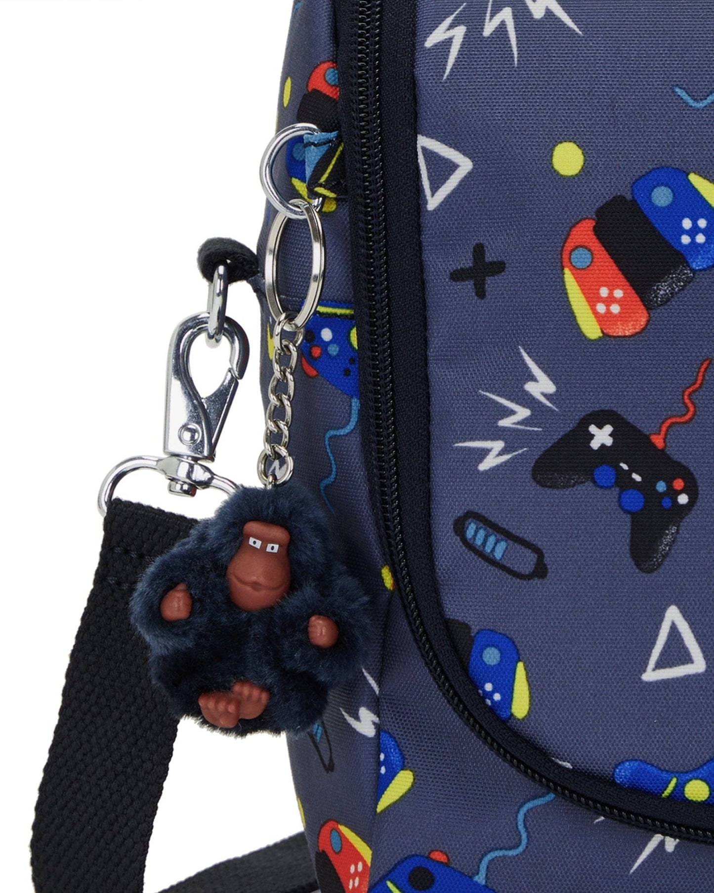 حقيبة غداء كبيرة Kipling New Kichirou Gaming Grey مع جيب ترولي C2I5749-T6T