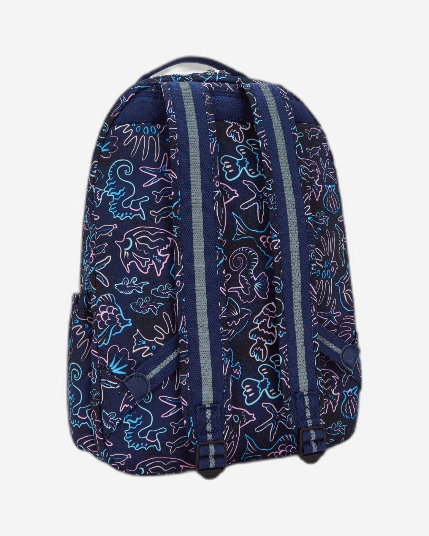 حقيبة ظهر Kipling Seoul Lap Disco Fish كبيرة مع حجرة للكمبيوتر المحمول I5816-4FK
