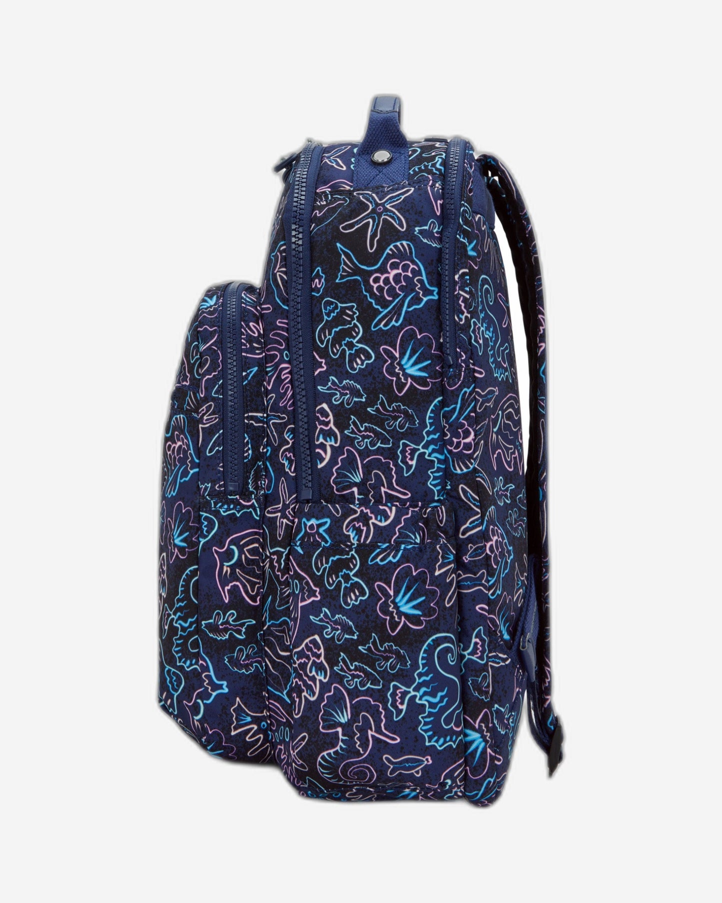 حقيبة ظهر Kipling Seoul Lap Disco Fish كبيرة مع حجرة للكمبيوتر المحمول I5816-4FK