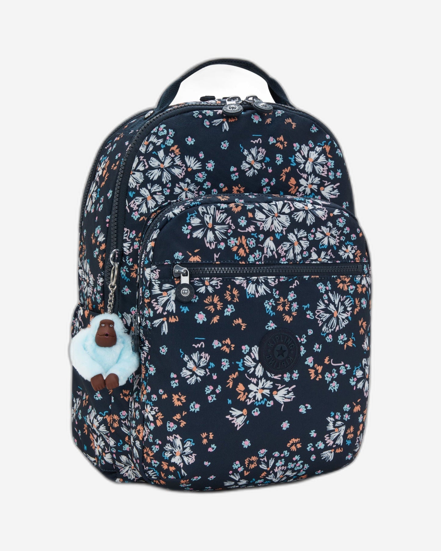 حقيبة ظهر KIPLING Seoul Lap Flower Field كبيرة (مع حجرة للكمبيوتر المحمول) I5816-5GB