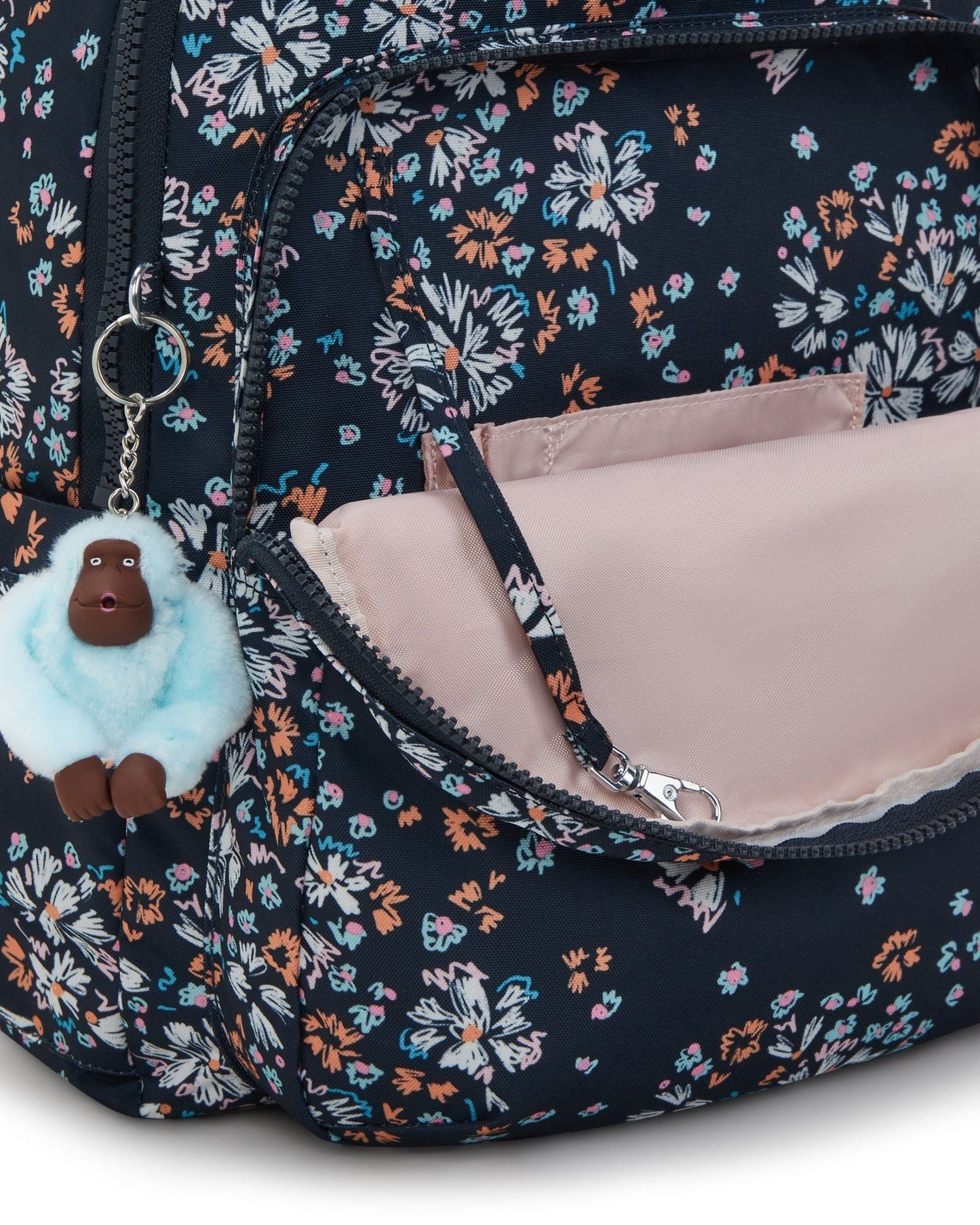 حقيبة ظهر KIPLING Seoul Lap Flower Field كبيرة (مع حجرة للكمبيوتر المحمول) I5816-5GB