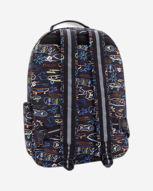 حقيبة ظهر Kipling Seoul Lap Neon Skate كبيرة مع حجرة للكمبيوتر المحمول I5816-71M