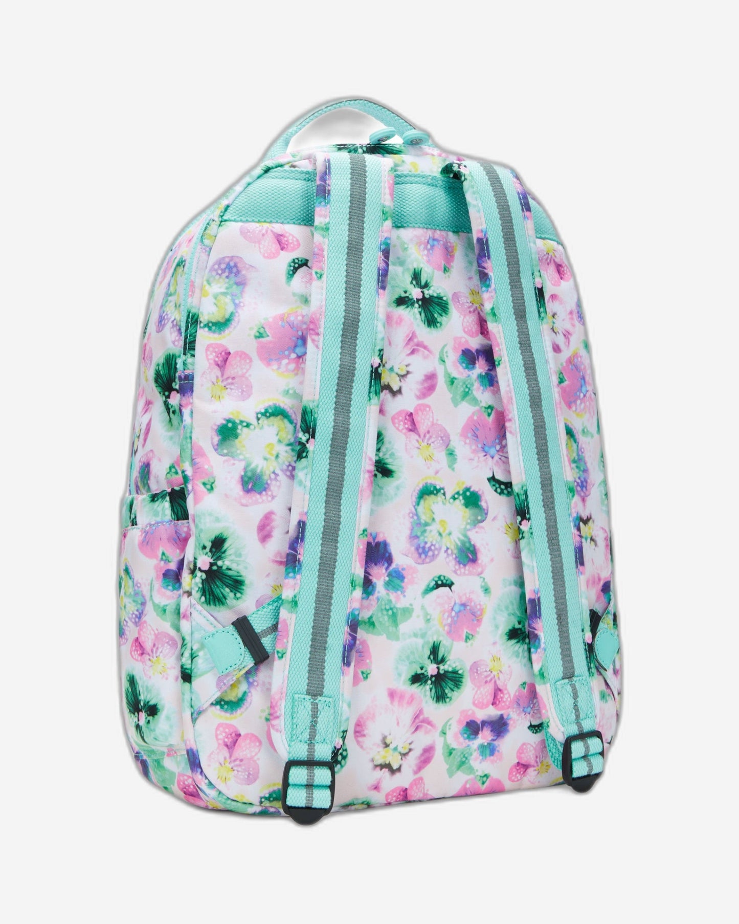 Kipling Seoul Lap Aqua Blossom حقيبة ظهر كبيرة C2I5816-7EC