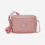 حقيبة كروسبودي متوسطة من Kipling طراز Abanu M Zip بلون وردي مبهج I5986-8HB