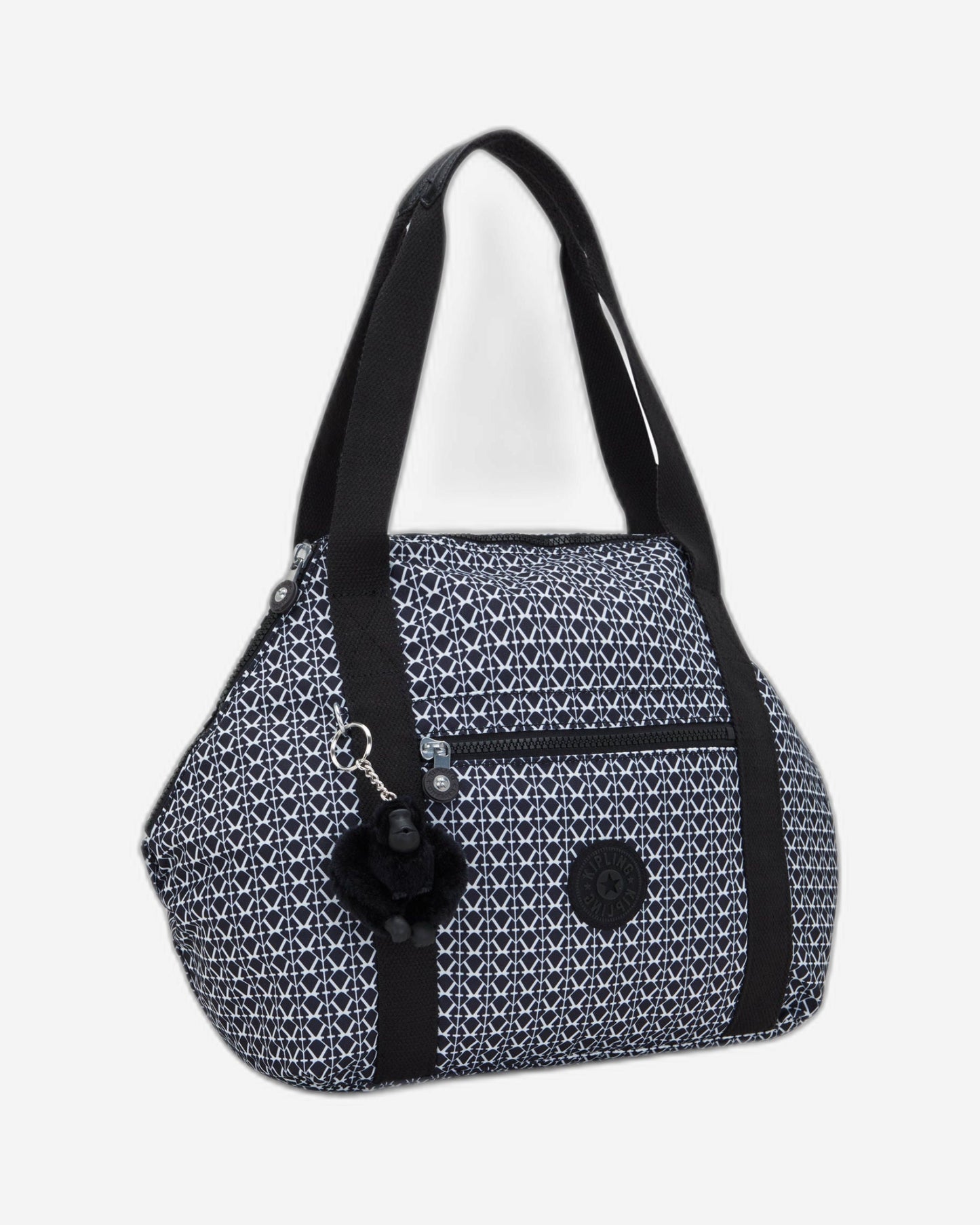 حقيبة توت متوسطة بطبعة توقيع آرت من كيبلينج C2I5991-DD2
