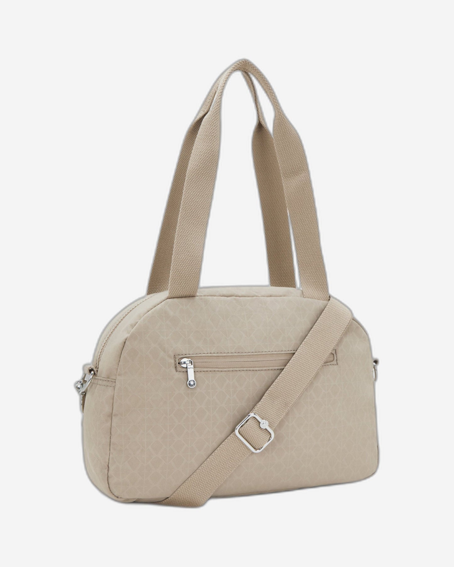 حقيبة كتف متوسطة الحجم من Kipling Cool Defea Signature باللون البيج المنقوش I6017-96A