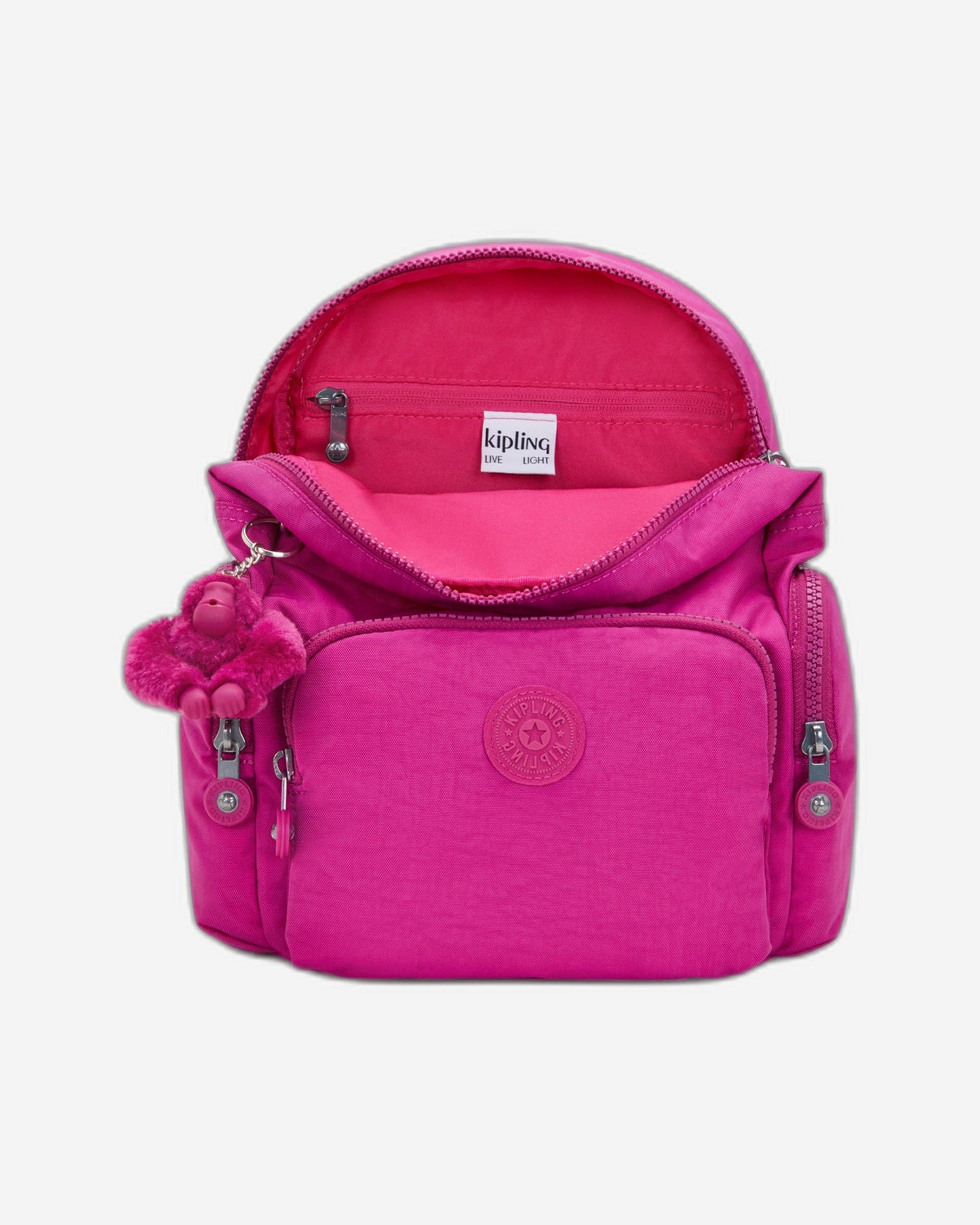 حقيبة ظهر صغيرة Kipling City Zip Mini Glowing Fuchsia I6046-3KU