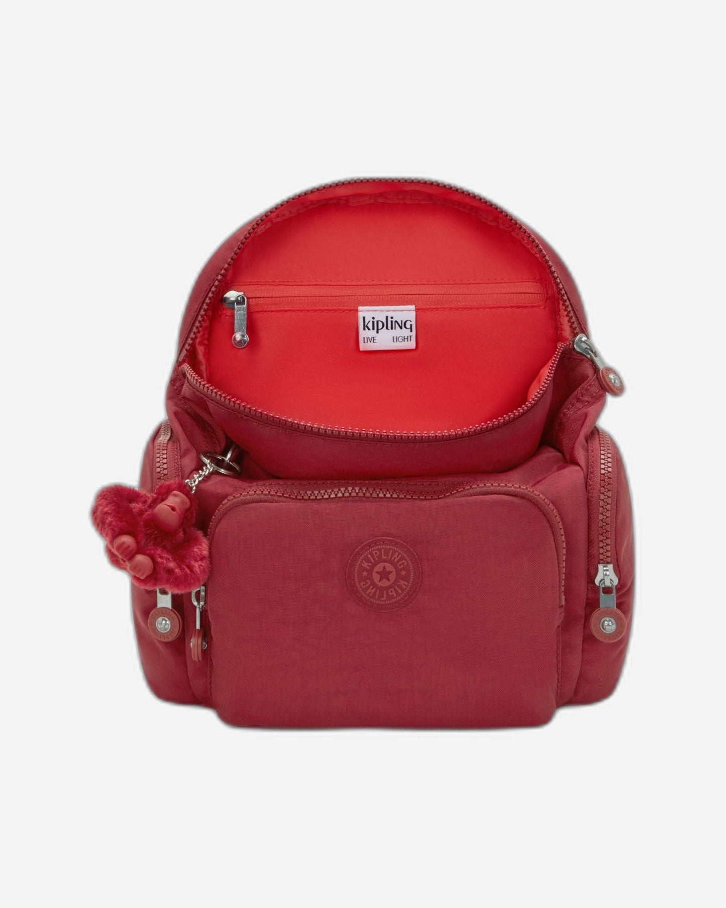 حقيبة ظهر Kipling City Zip Mini Funky Red صغيرة I6046-4SS