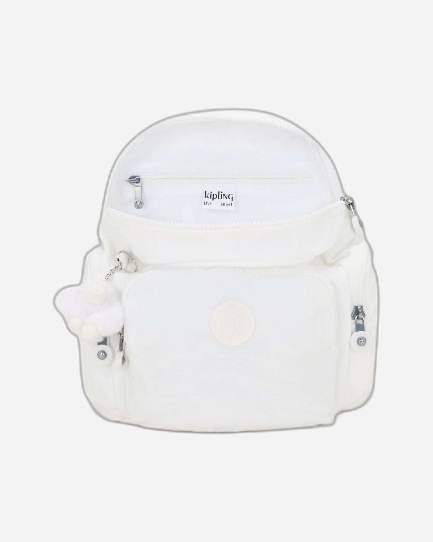 حقيبة ظهر صغيرة Kipling City Zip Mini Pure Alabaster C2I6046-6KH