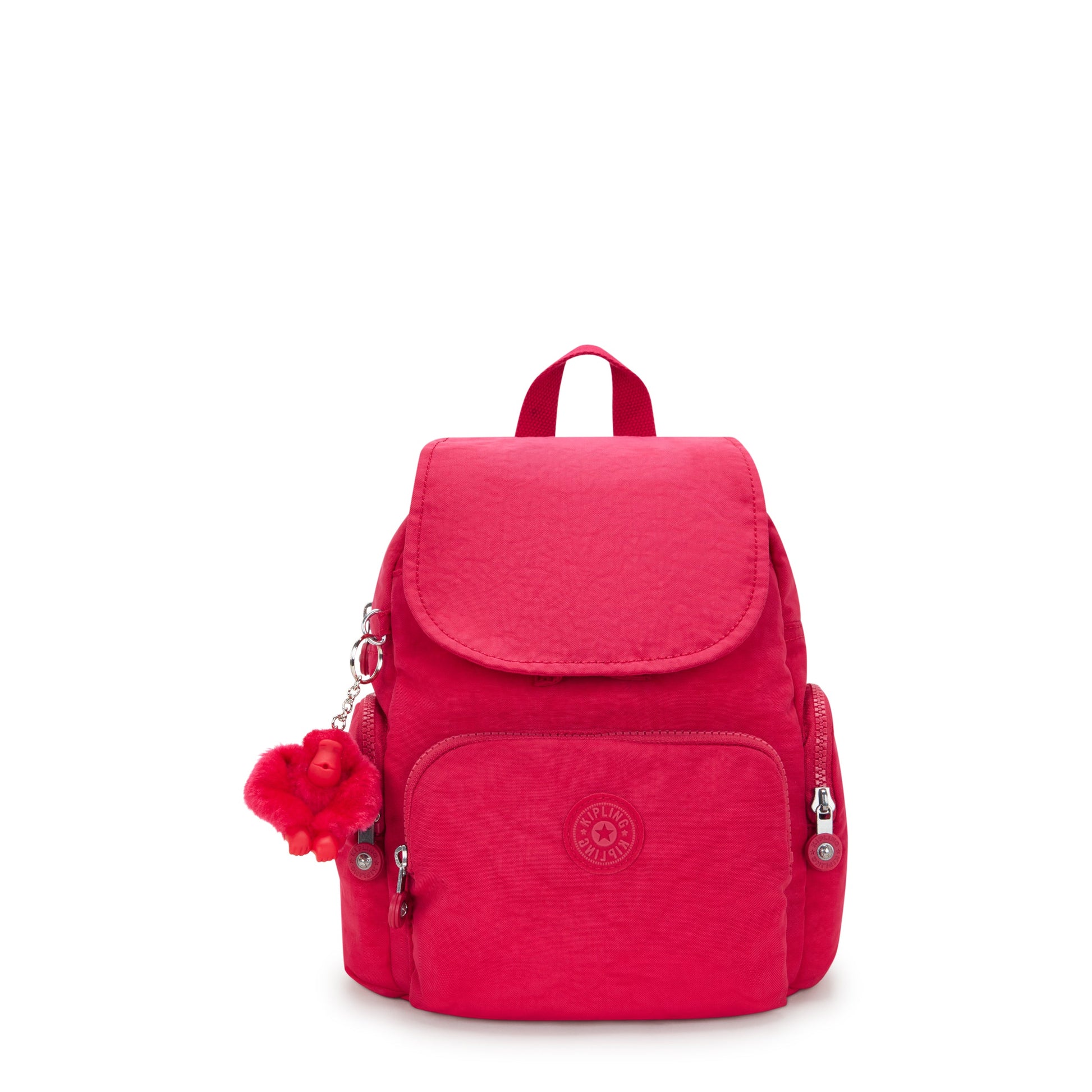 KIPLING-City Zip Mini-Mini Backpack with Adjustable Straps-Confetti Pink-I6046-T73