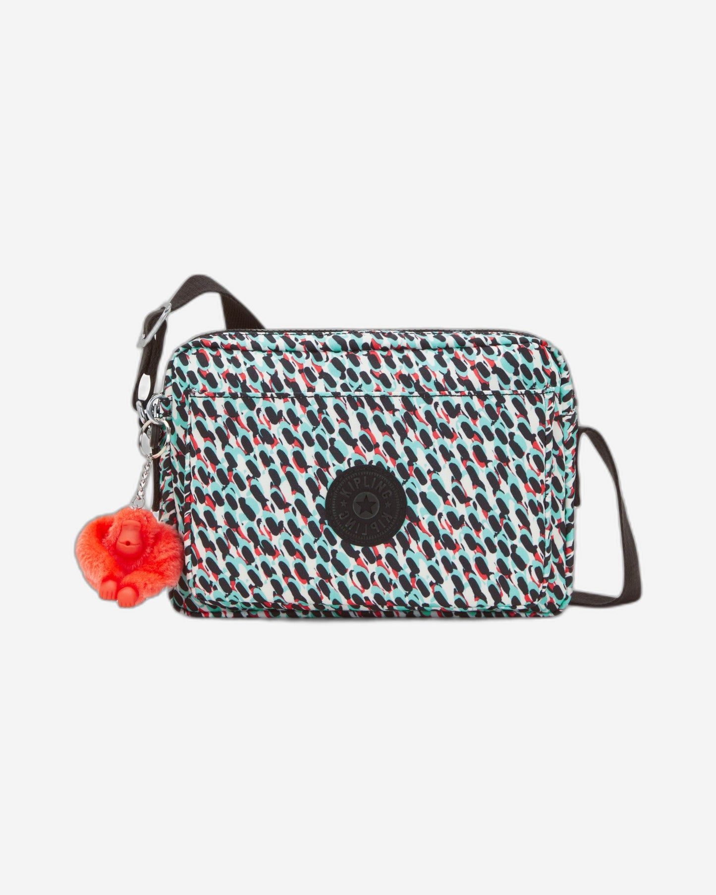 حقيبة كروس متوسطة بطبعة تجريدية من Kipling Abanu طراز C2I6237-GN6