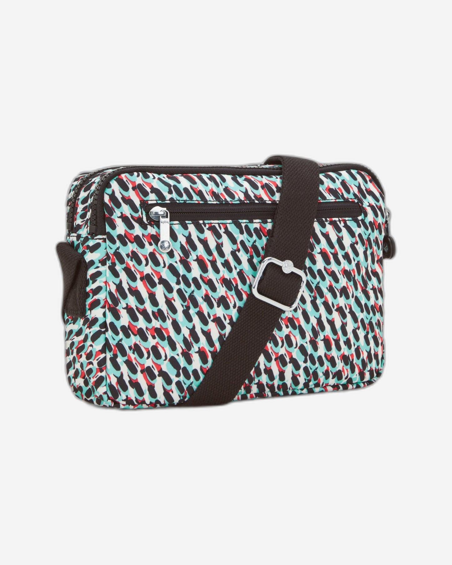 حقيبة كروس متوسطة بطبعة تجريدية من Kipling Abanu طراز C2I6237-GN6
