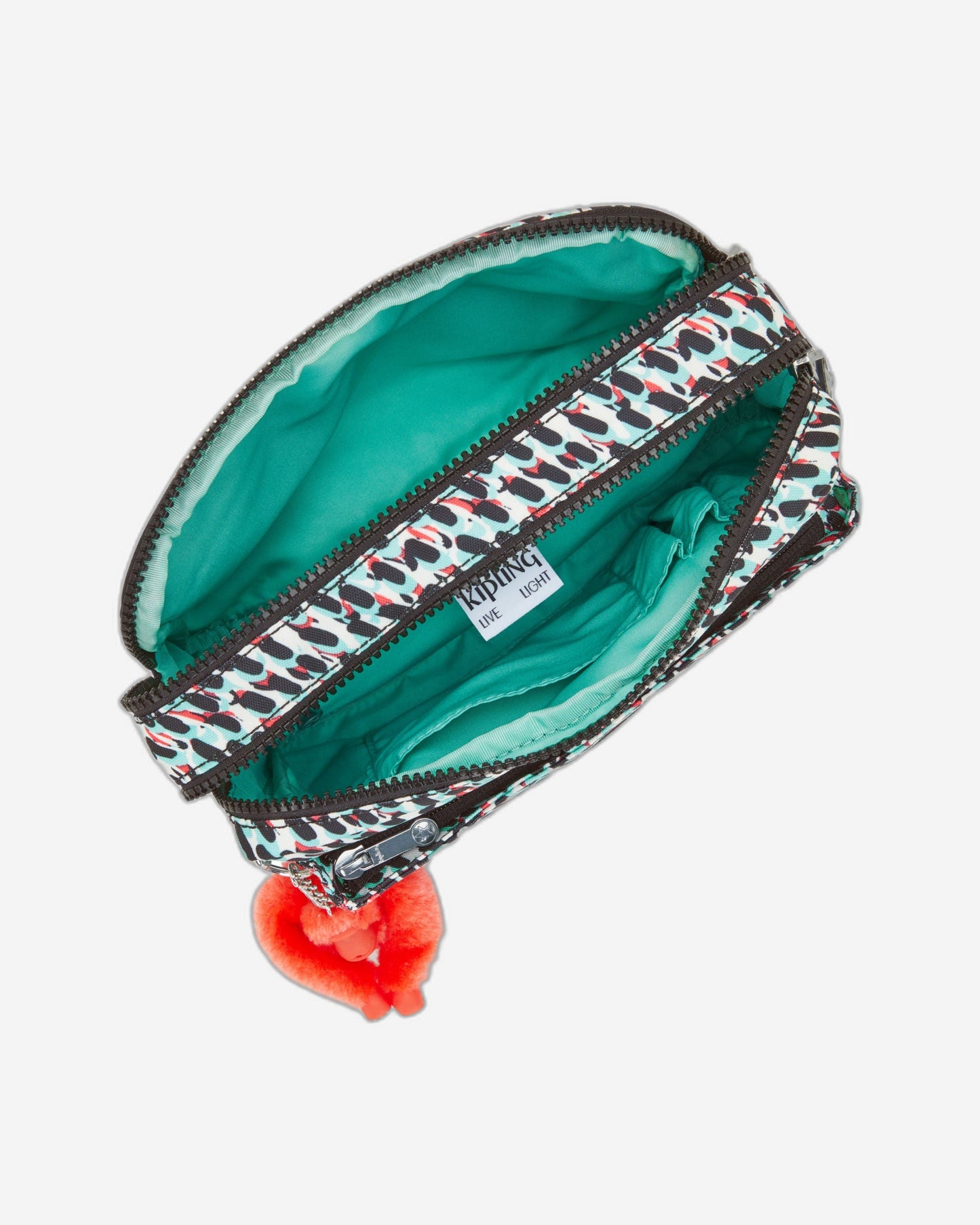 حقيبة كروس متوسطة بطبعة تجريدية من Kipling Abanu طراز C2I6237-GN6