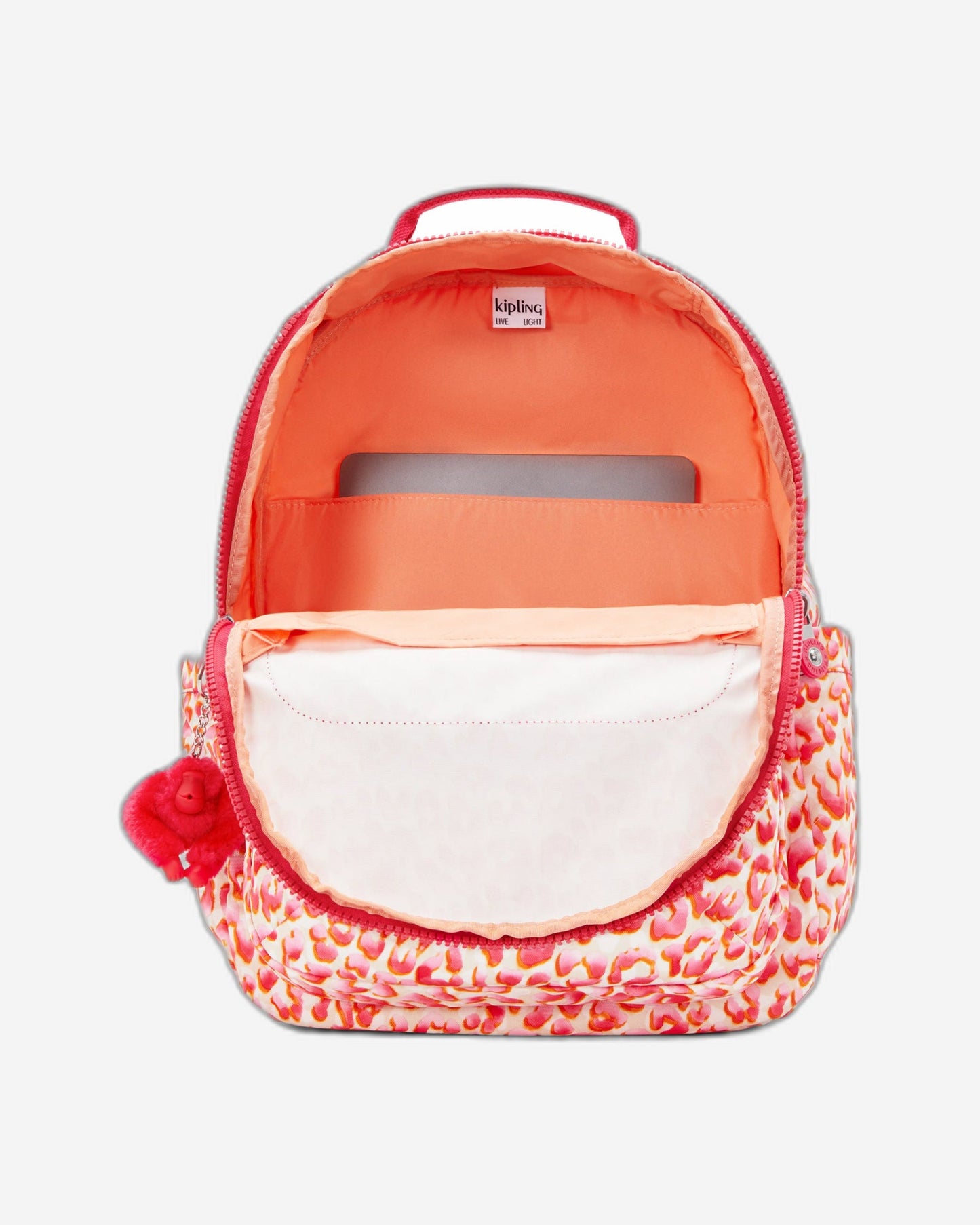 Kipling Seoul Latin Cheetah حقيبة ظهر كبيرة C2I6269-6LX