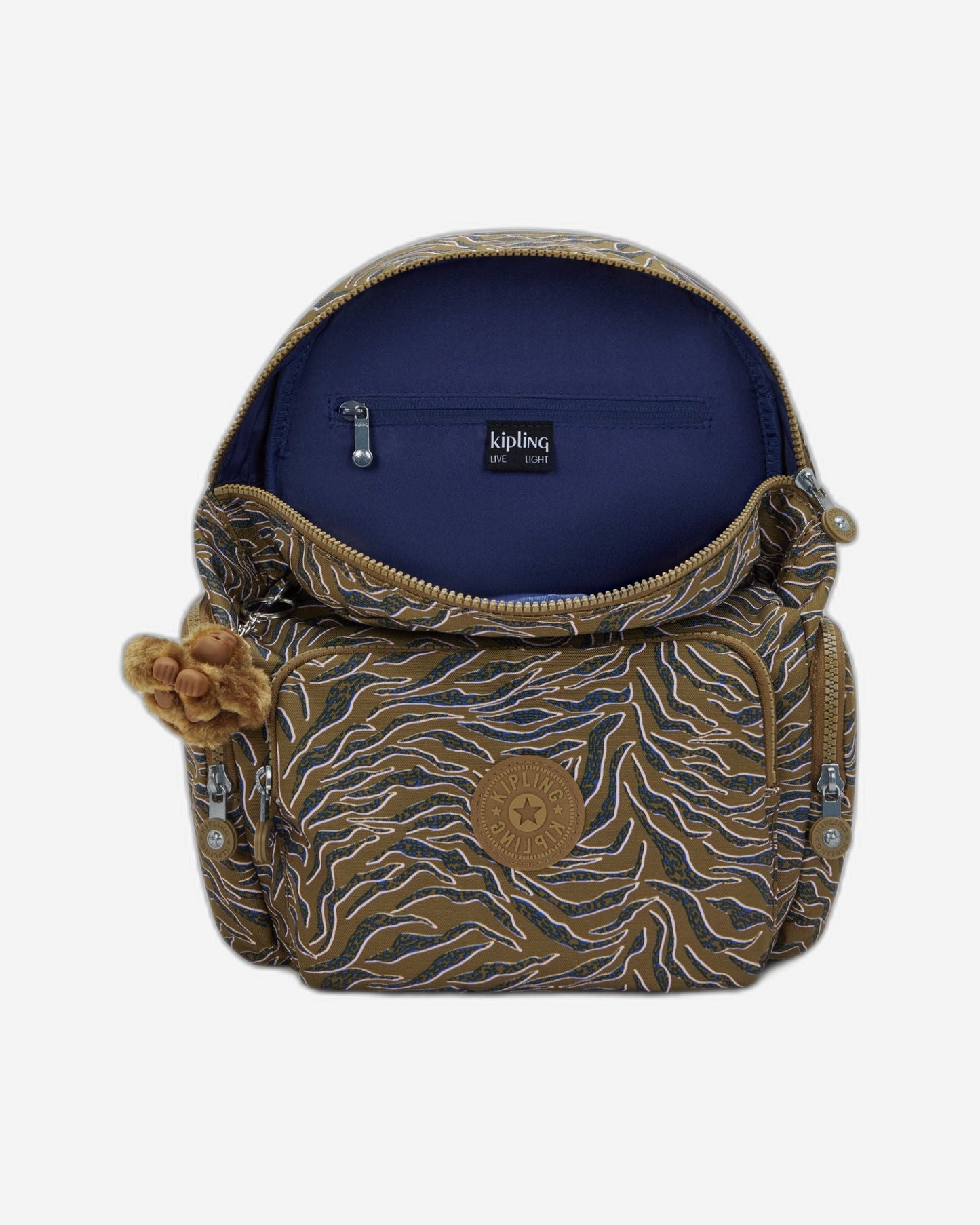 حقيبة ظهر Kipling City Zip S Undersea Leaves صغيرة I6345-1PR