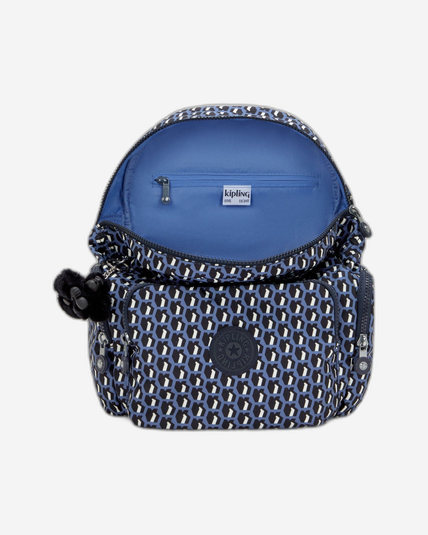 حقيبة ظهر صغيرة Kipling City Zip S 3D K باللون الأزرق I6345-4JS