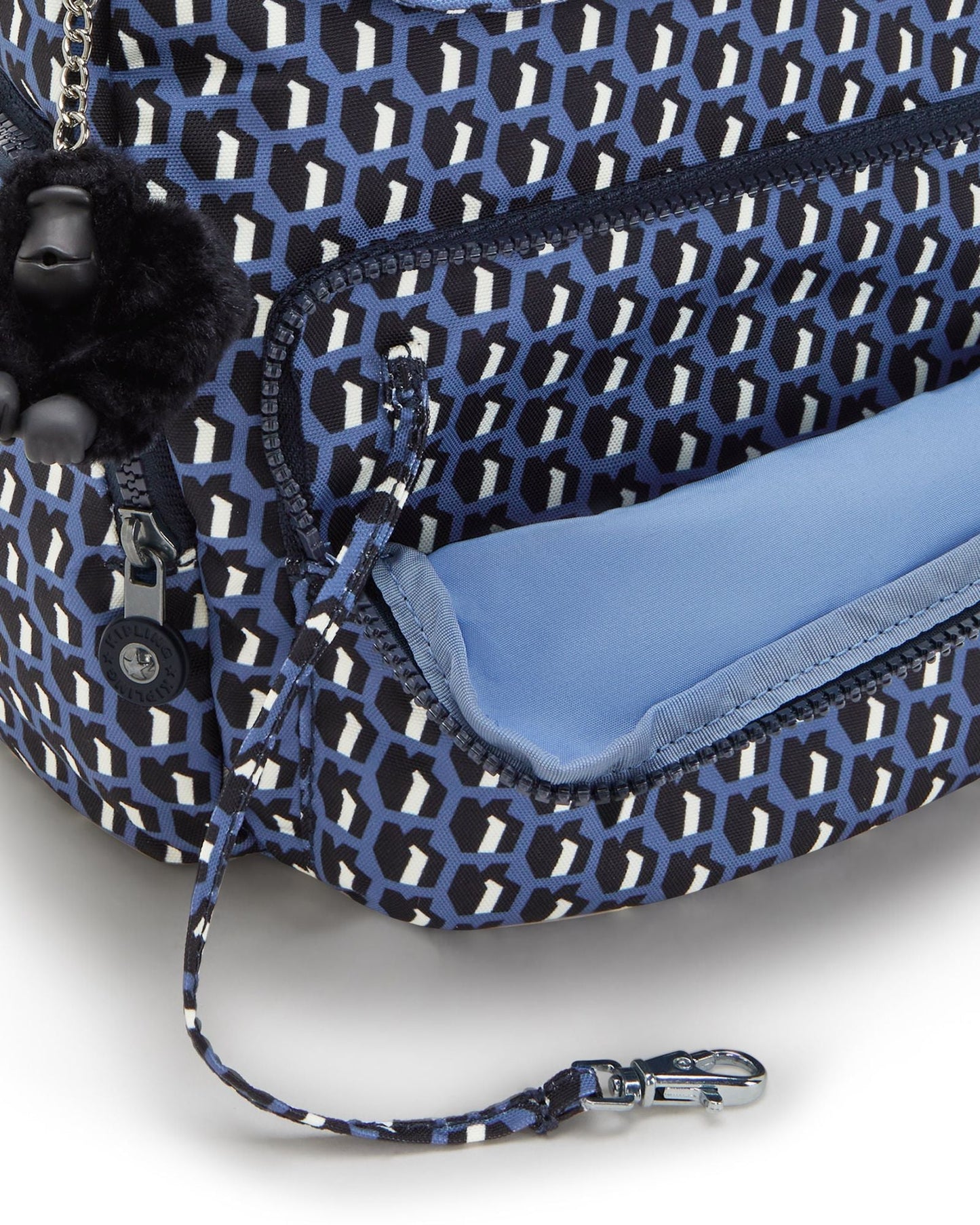 حقيبة ظهر صغيرة Kipling City Zip S 3D K باللون الأزرق I6345-4JS