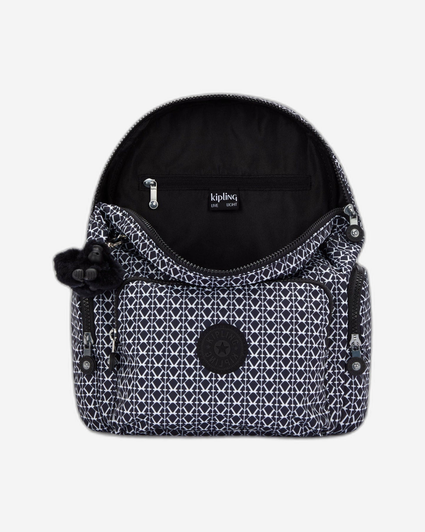 حقيبة ظهر صغيرة بطبعة Kipling City Zip S المميزة C2I6345-DD2