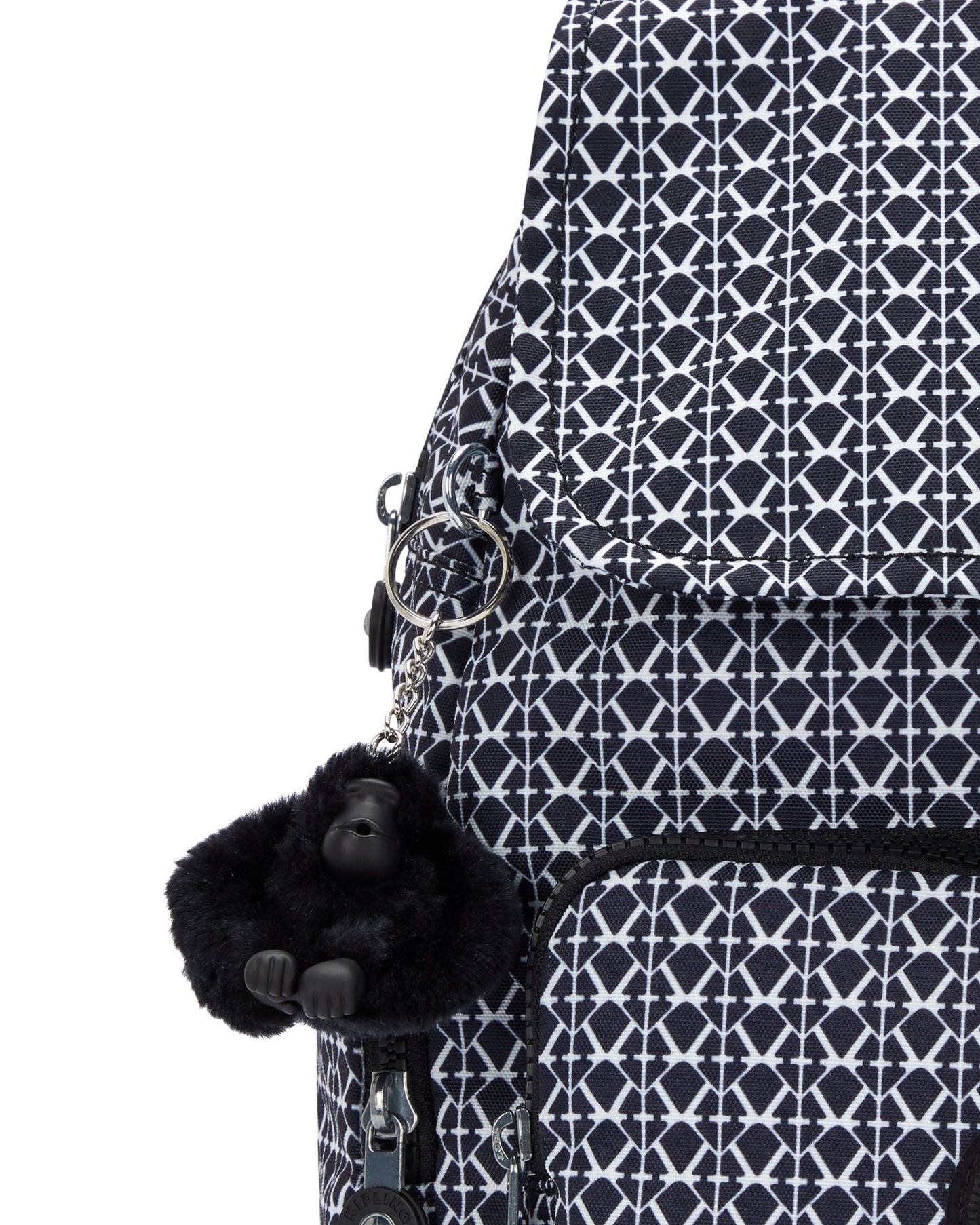 حقيبة ظهر صغيرة بطبعة Kipling City Zip S المميزة C2I6345-DD2