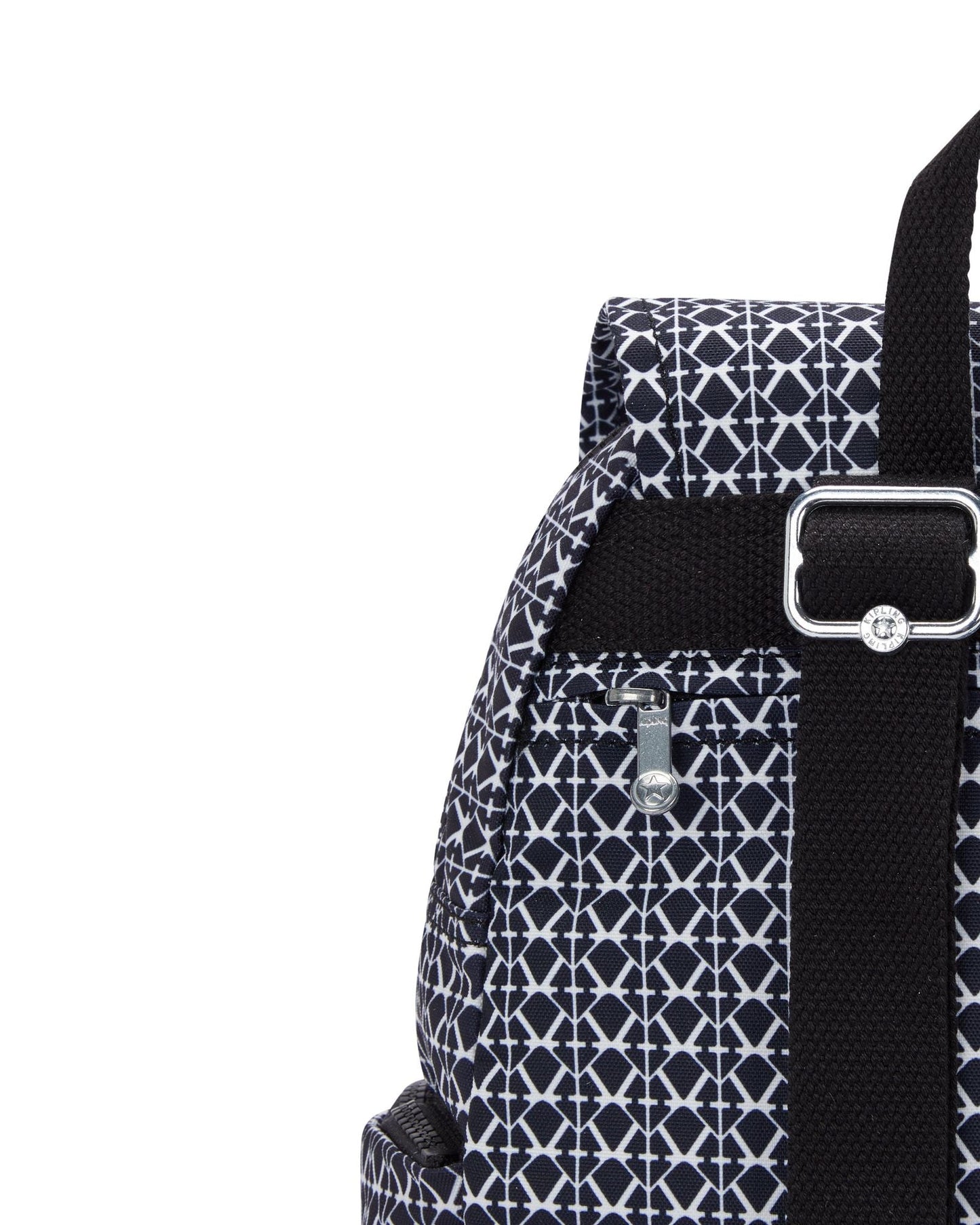 حقيبة ظهر صغيرة بطبعة Kipling City Zip S المميزة C2I6345-DD2