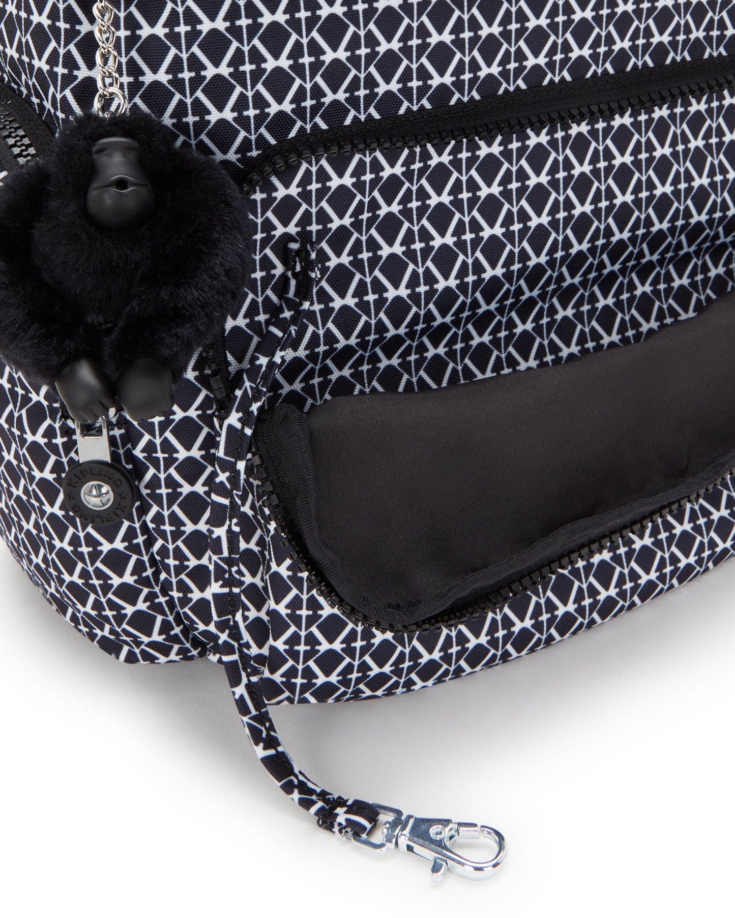 حقيبة ظهر صغيرة بطبعة Kipling City Zip S المميزة C2I6345-DD2