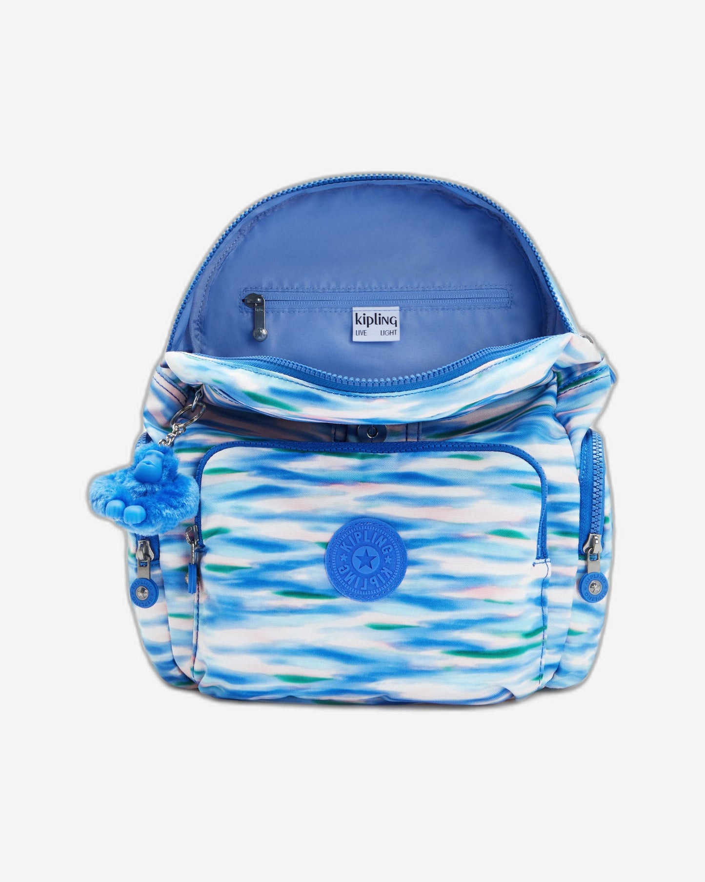 حقيبة ظهر صغيرة Kipling City Zip S بلون أزرق باهت C2I6345-TX9