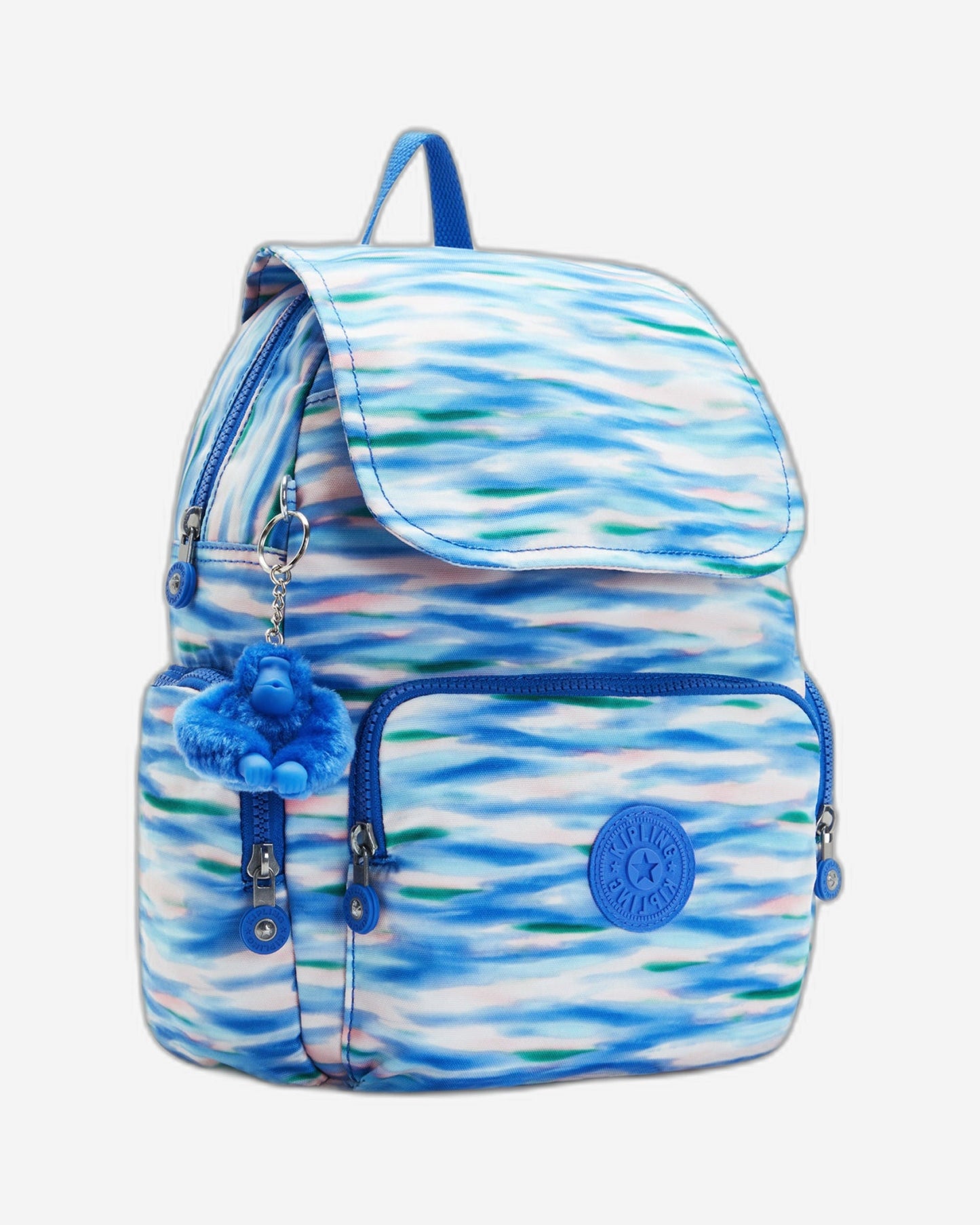 حقيبة ظهر صغيرة Kipling City Zip S بلون أزرق باهت C2I6345-TX9