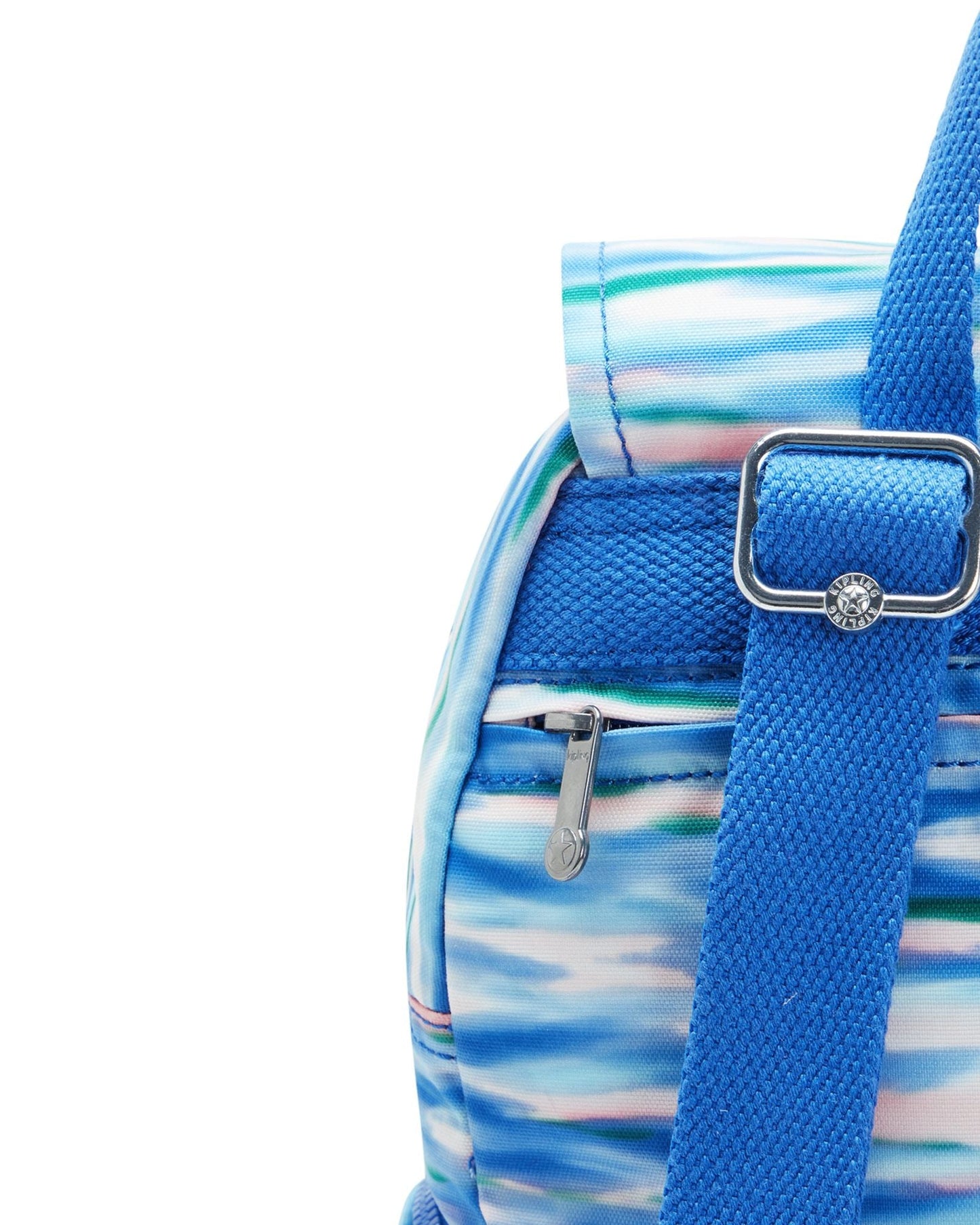 حقيبة ظهر صغيرة Kipling City Zip S بلون أزرق باهت C2I6345-TX9