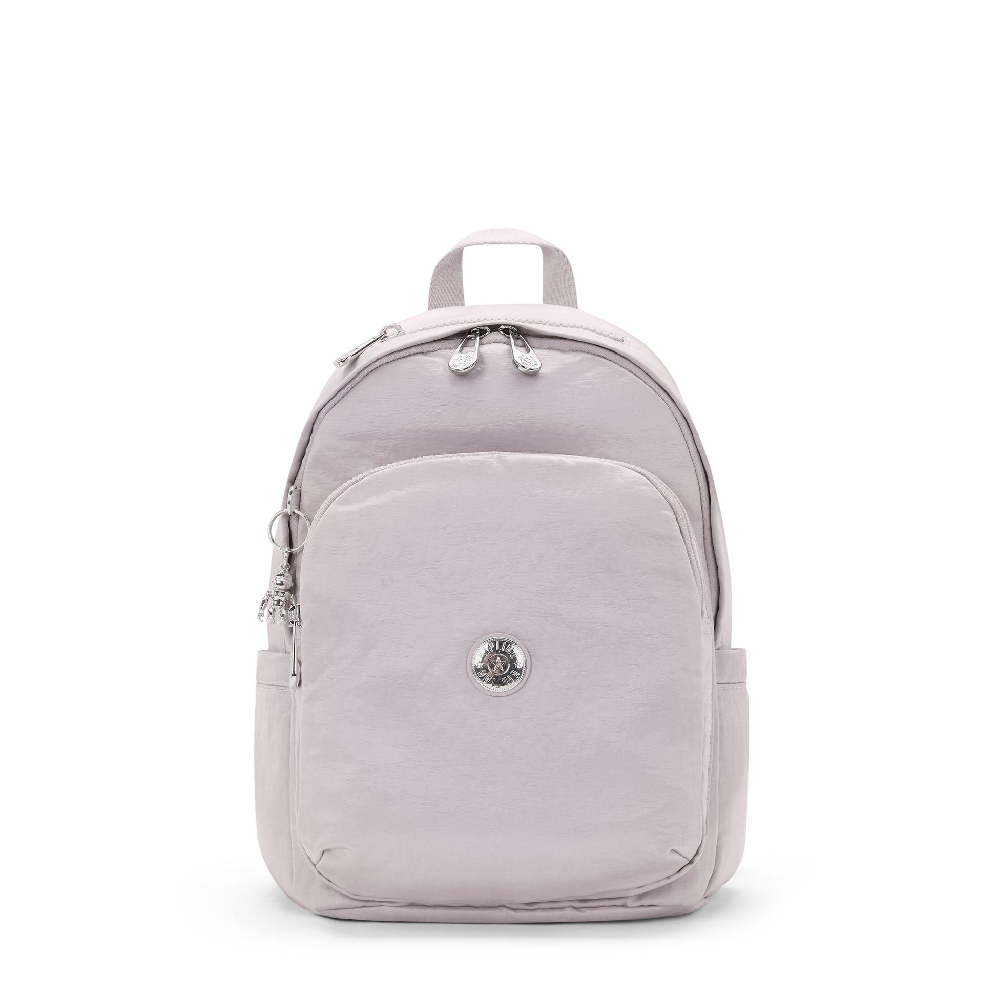 KIPLING-Delia-Medium Backpack-Gleam Silver-I6371-K6G