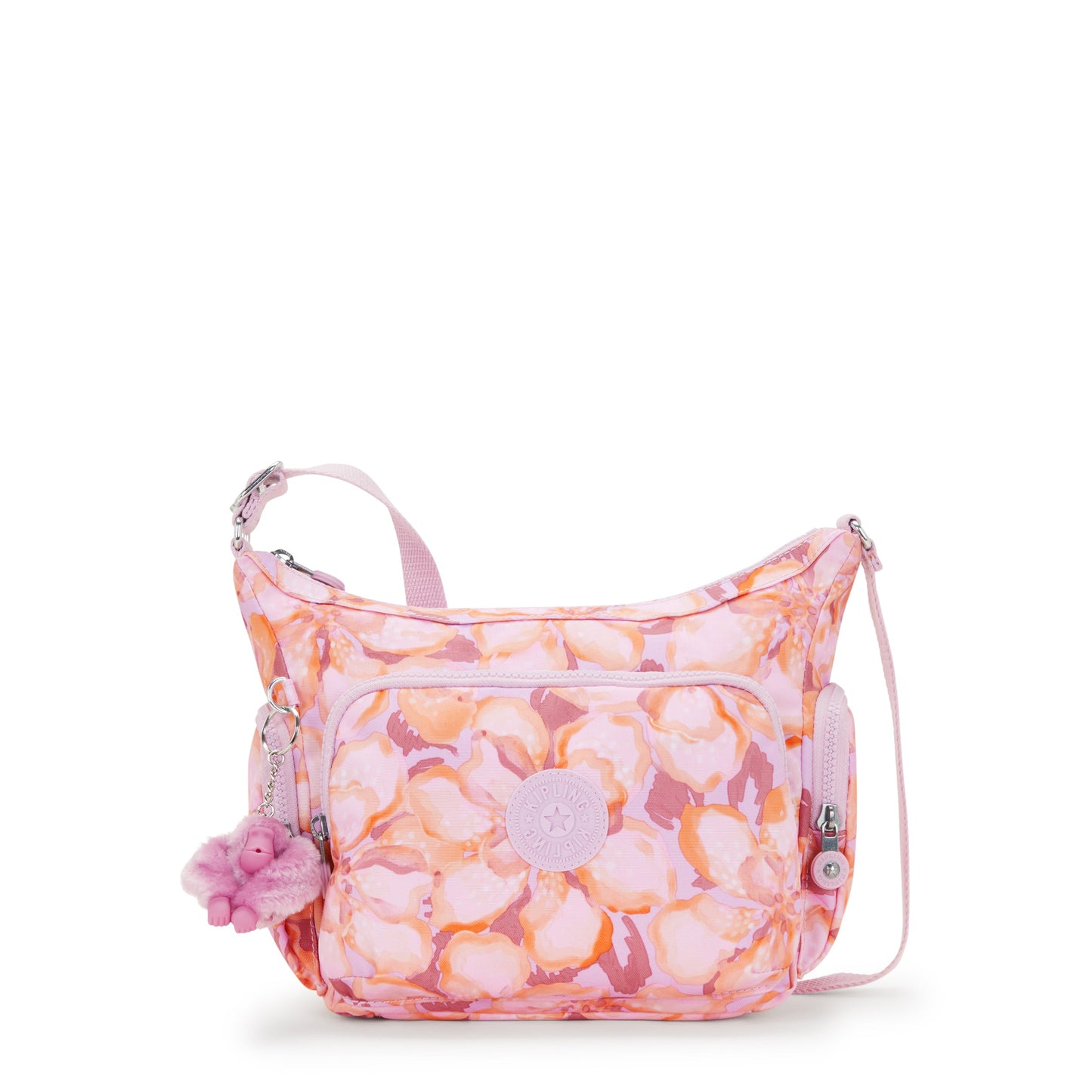 KIPLING-Gabb S-Medium Crossbody Bag with Adjustable Straps-Floral Powder-I6607-ES4