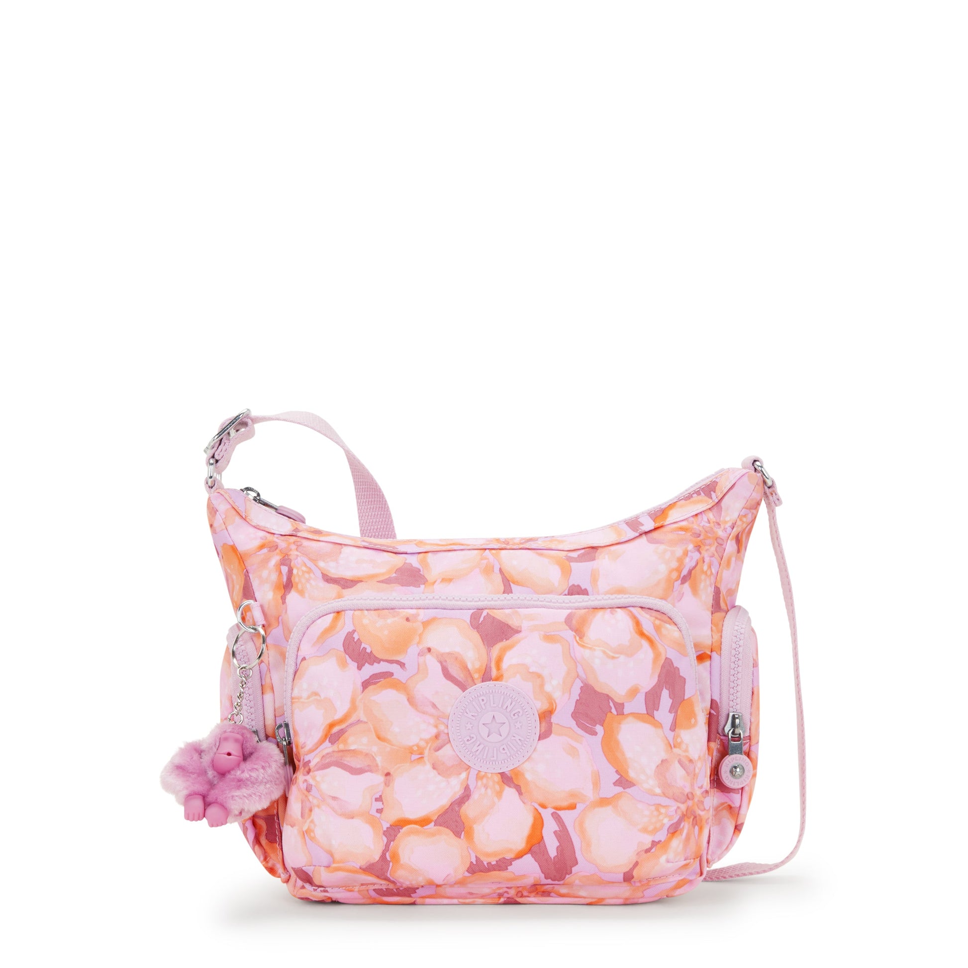 KIPLING-Gabb S-Medium Crossbody Bag with Adjustable Straps-Floral Powder-I6607-ES4