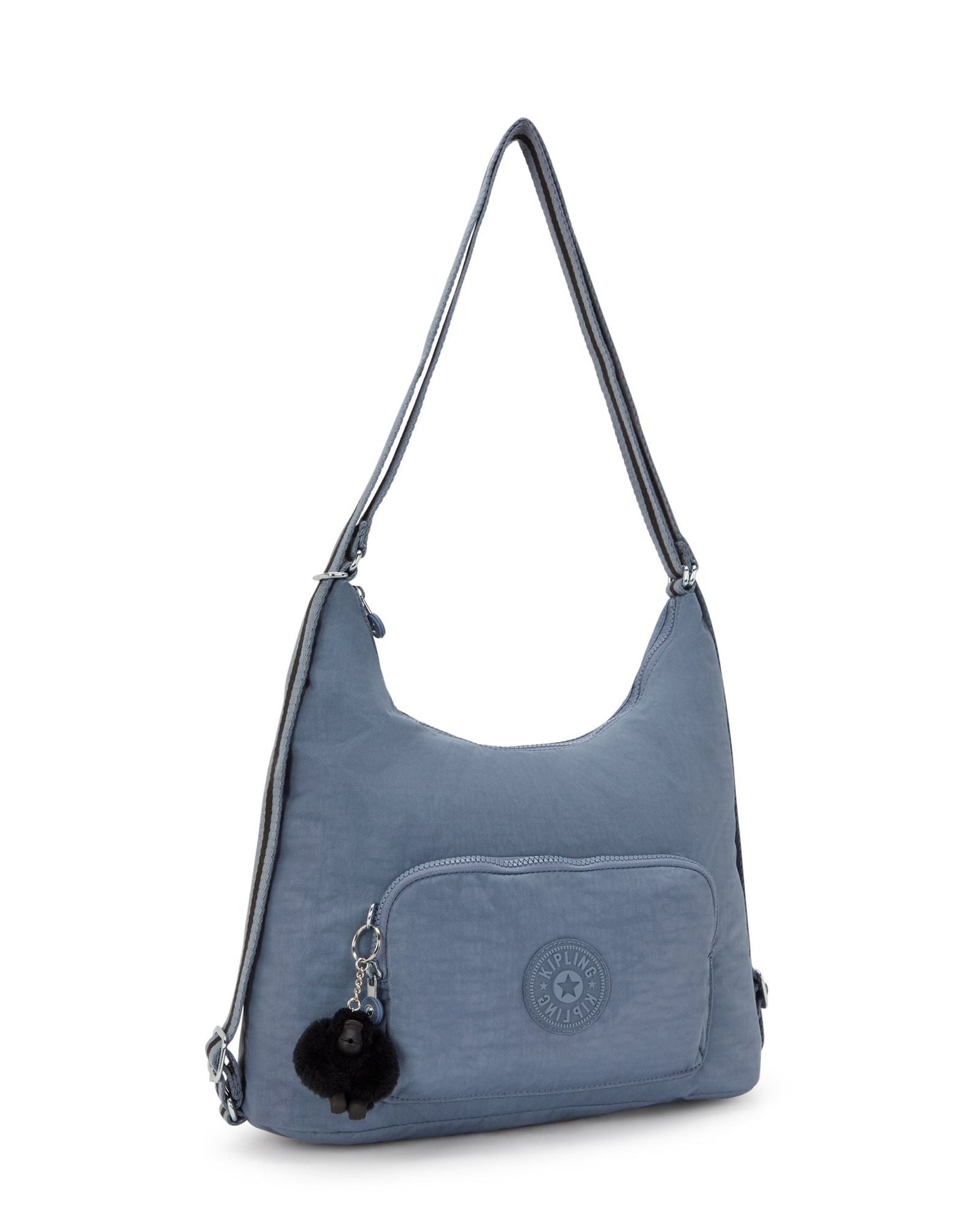 حقيبة كتف متوسطة Kipling Yenna Blue Stone (قابلة للتحويل إلى حقيبة ظهر) I6721-6FB
