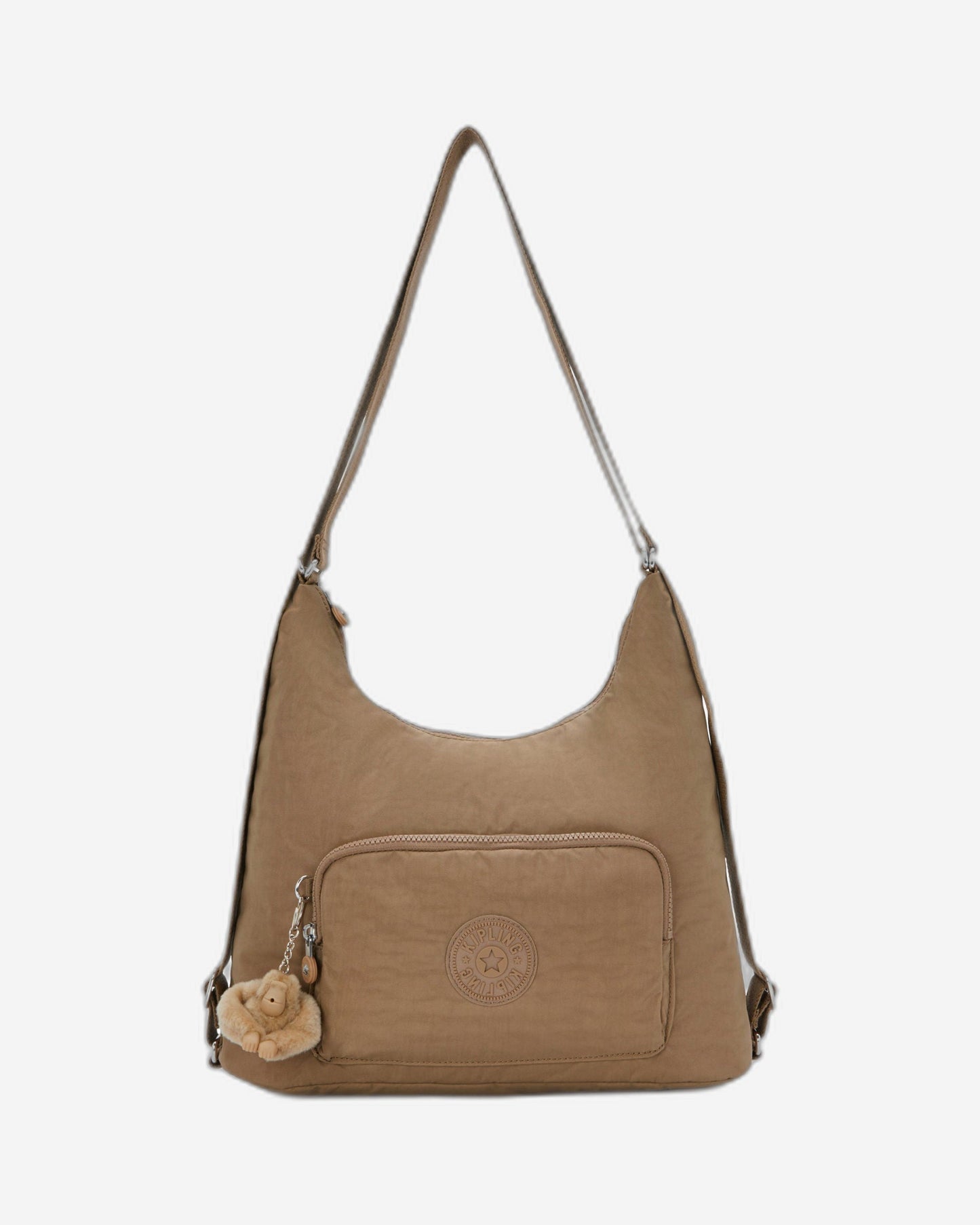 حقيبة كتف Kipling Yenna Early Tan متوسطة (قابلة للتحويل إلى حقيبة ظهر) I6721-7CN