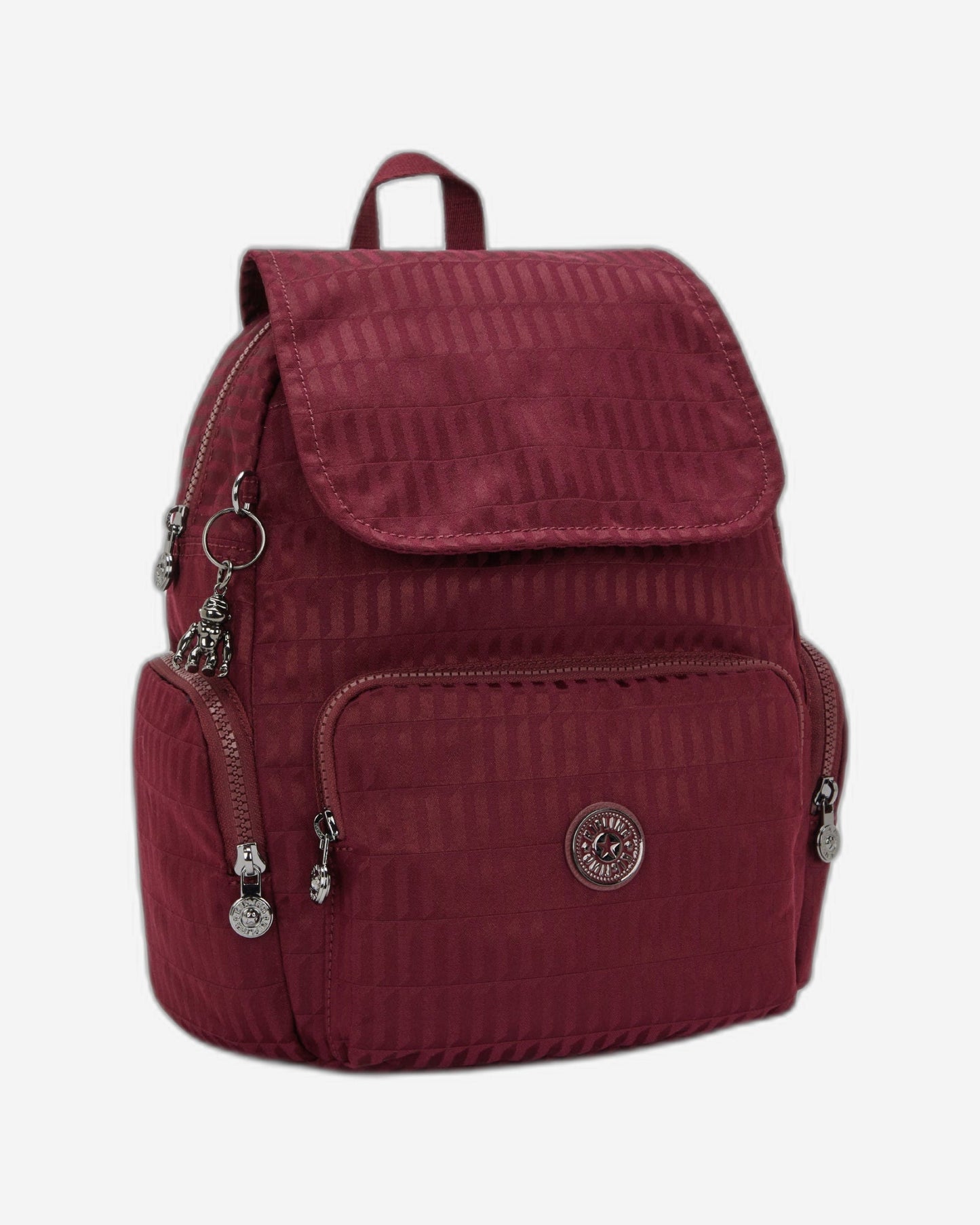 Kipling City Zip S Maroon Tile Jq حقيبة ظهر صغيرة I6749-9HX