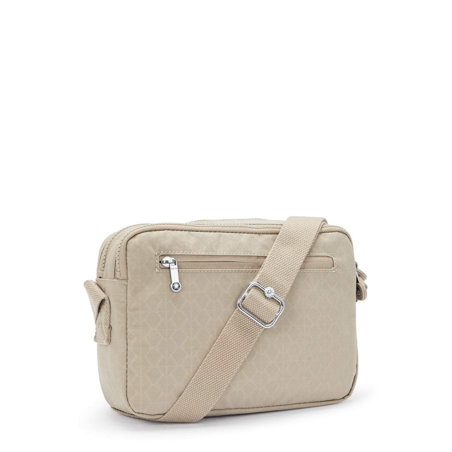 حقيبة كتف متوسطة الحجم من Kipling Abanu M Signature Beige Embossed I6831-96A