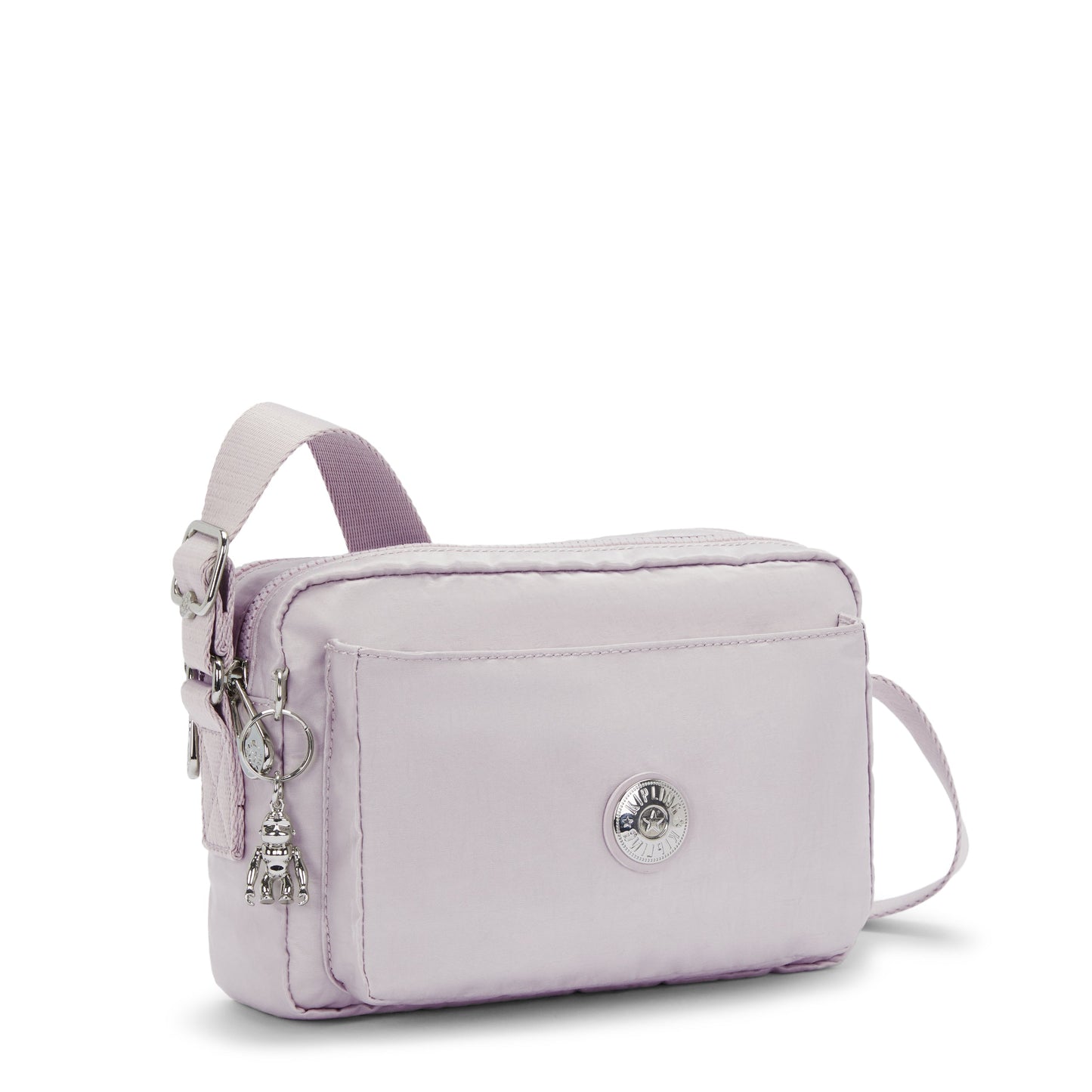 KIPLING-Abanu M-Medium crossbody-Gleam Silver-I6847-K6G