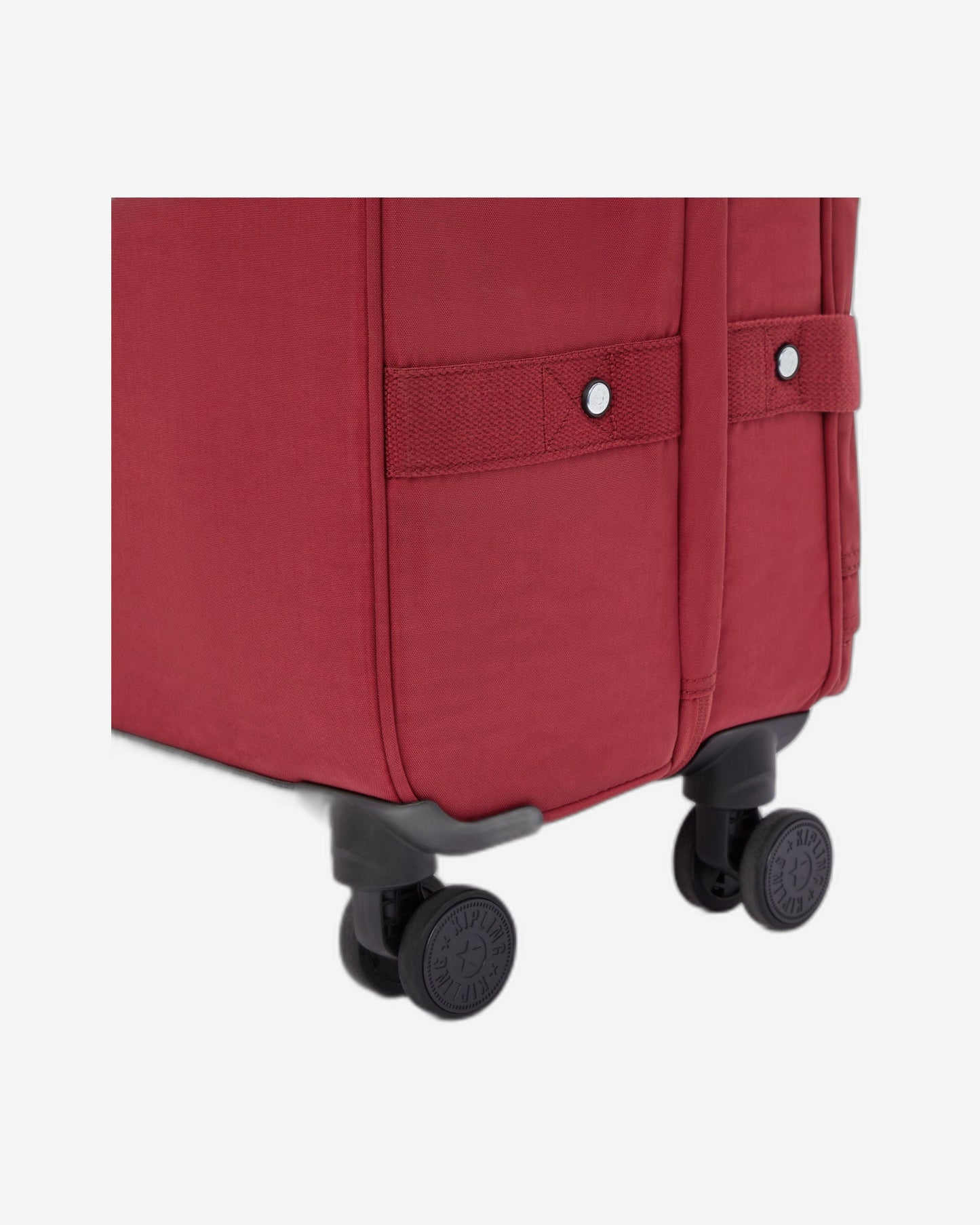 حقيبة سفر Kipling Spontaneous M متوسطة الحجم بعجلات، لون أحمر جذاب، I6918-4SS