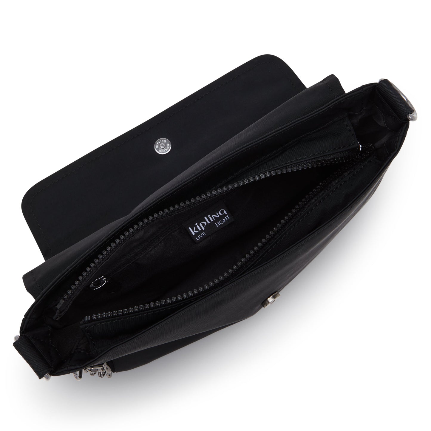 KIPLING-Aras-حقيبة كتف صغيرة (بحزام قابل للإزالة)-Endless Black-I6941-TB4