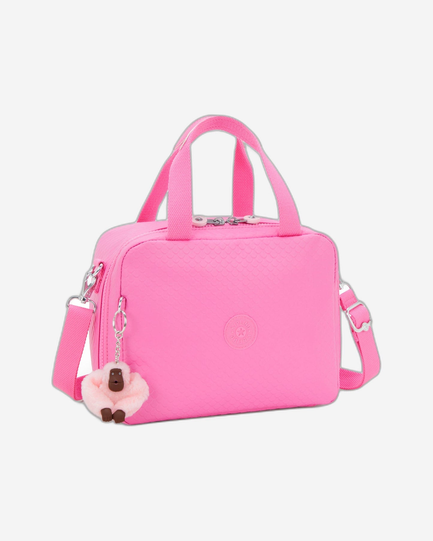 حقيبة غداء كبيرة Kipling Miyo Pink Mermaid Em مع جراب عربة I6952-56J
