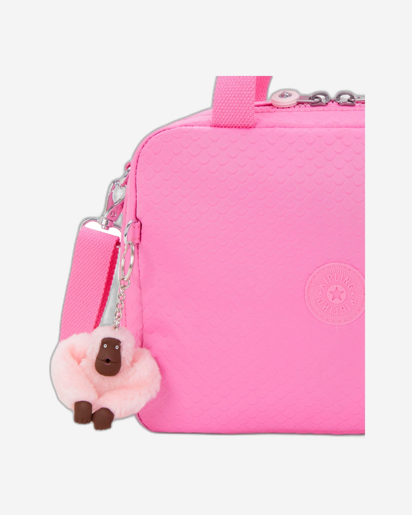 حقيبة غداء كبيرة Kipling Miyo Pink Mermaid Em مع جراب عربة I6952-56J