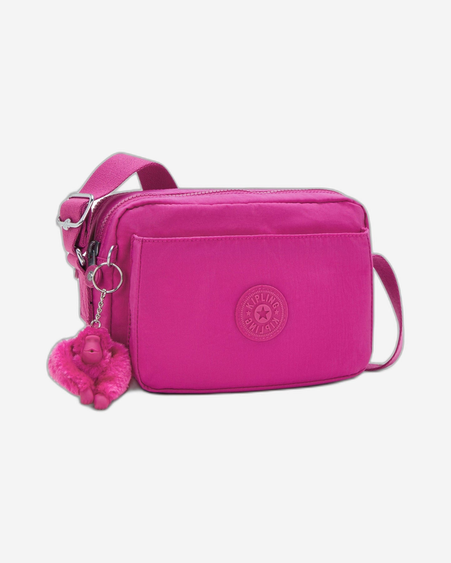 حقيبة Kipling Abanu M متوسطة الحجم باللون الفوشيا المتوهجة I7076-3KU