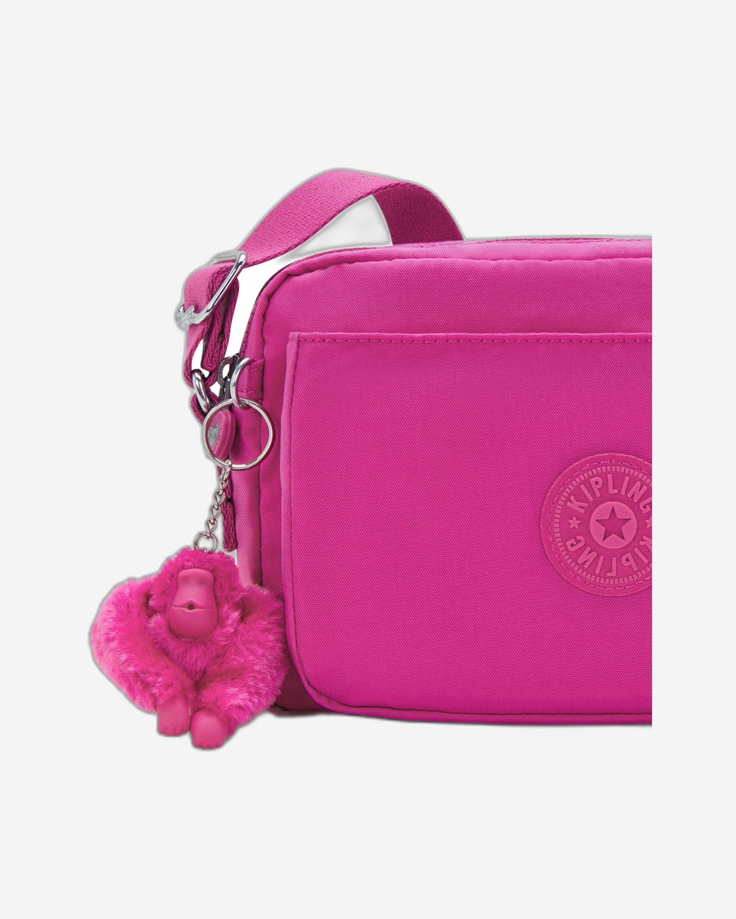 حقيبة Kipling Abanu M متوسطة الحجم باللون الفوشيا المتوهجة I7076-3KU