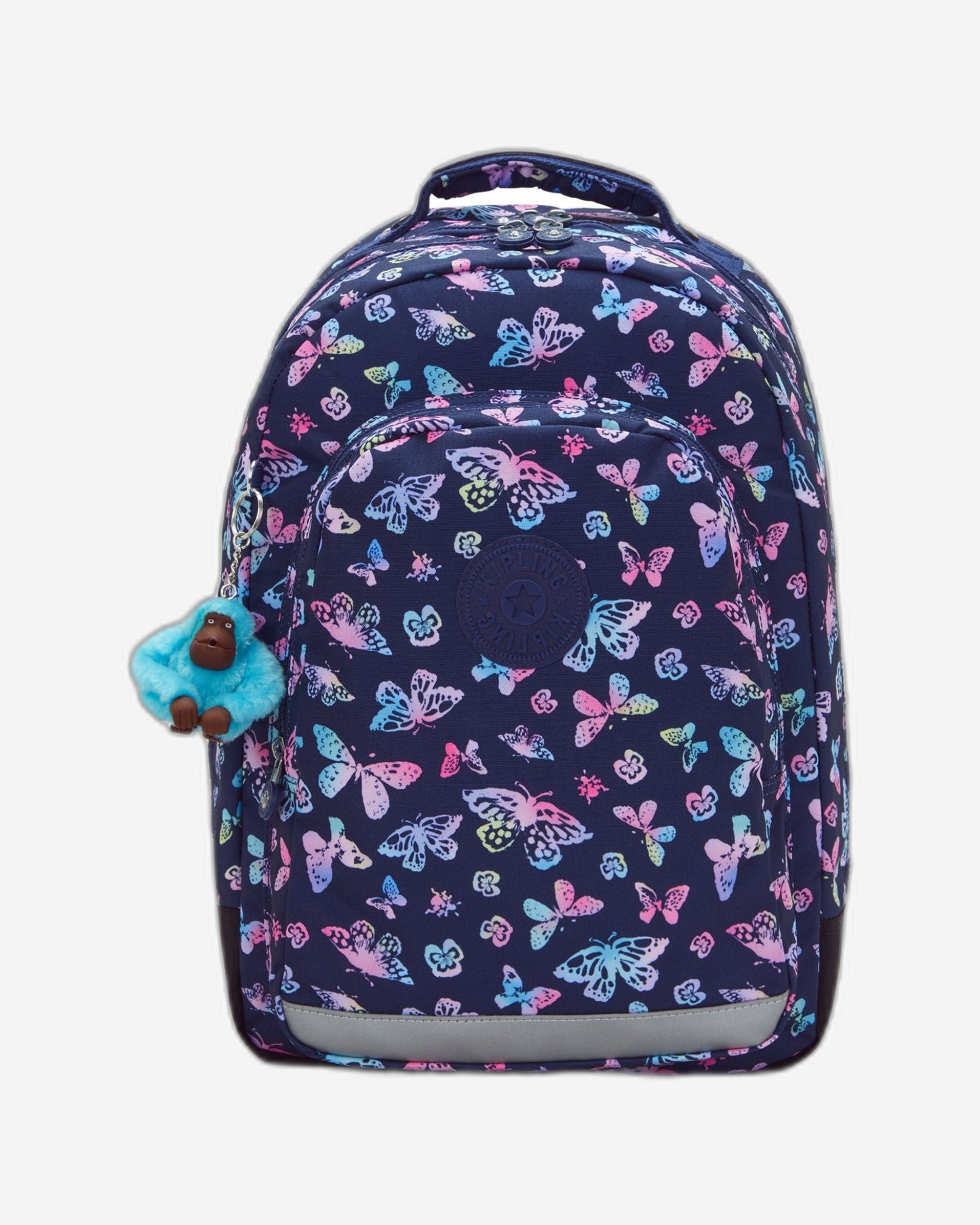 حقيبة ظهر كبيرة بتصميم Butterfly Fun من Kipling Class Room C2I7090-F5K