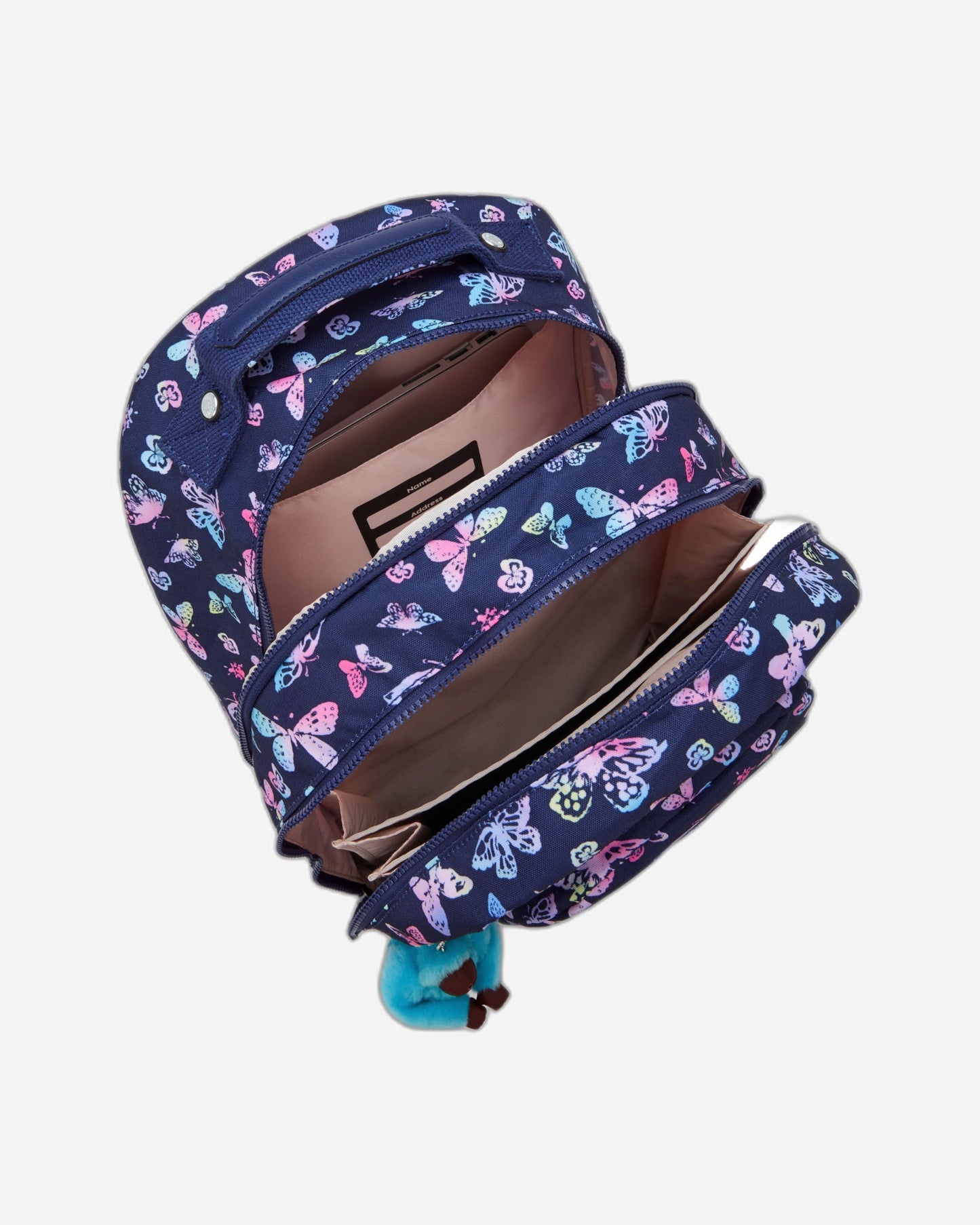 حقيبة ظهر كبيرة بتصميم Butterfly Fun من Kipling Class Room C2I7090-F5K