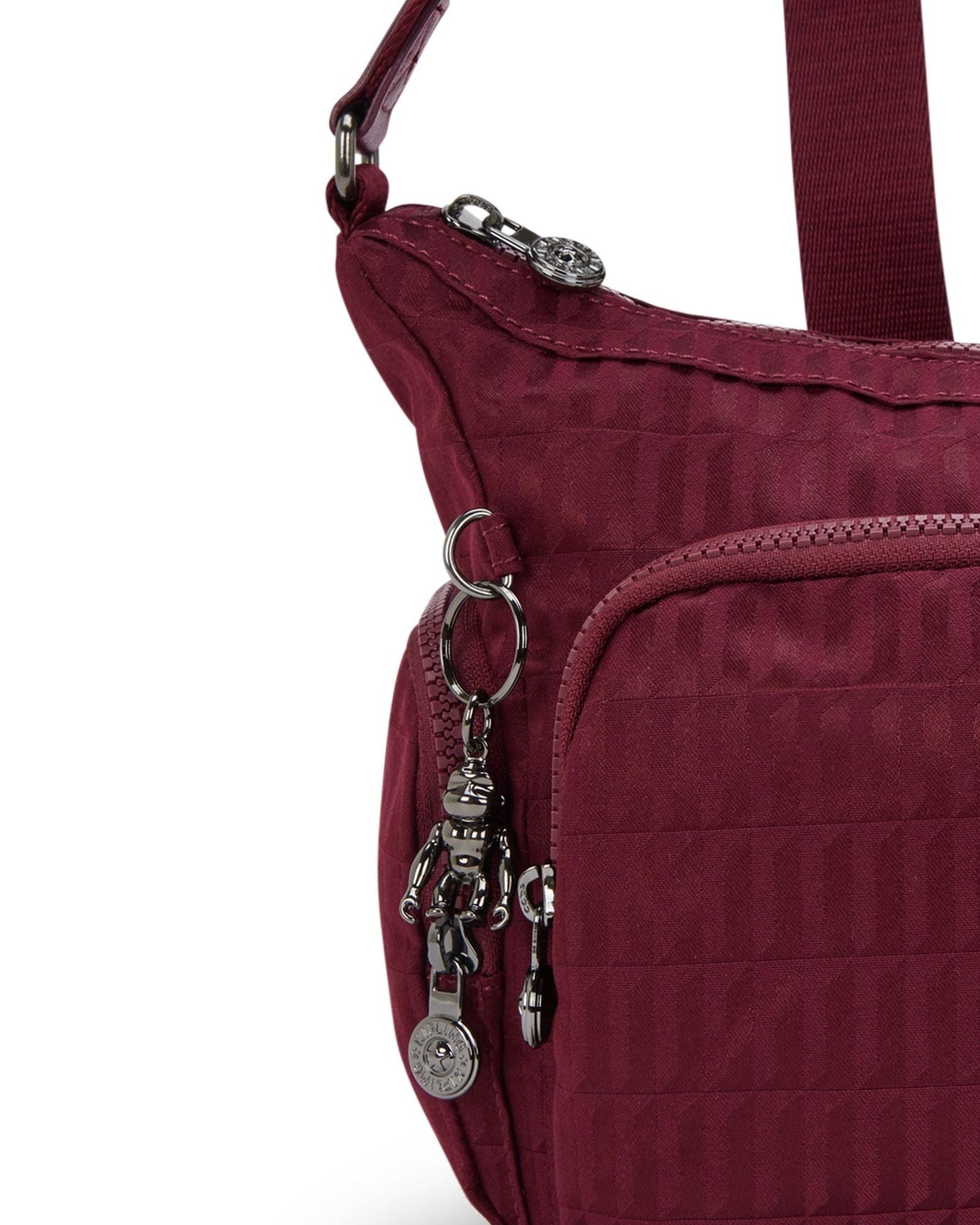 Kipling Gabb S Maroon Tile Jq حقيبة كروس متوسطة I7101-9HX