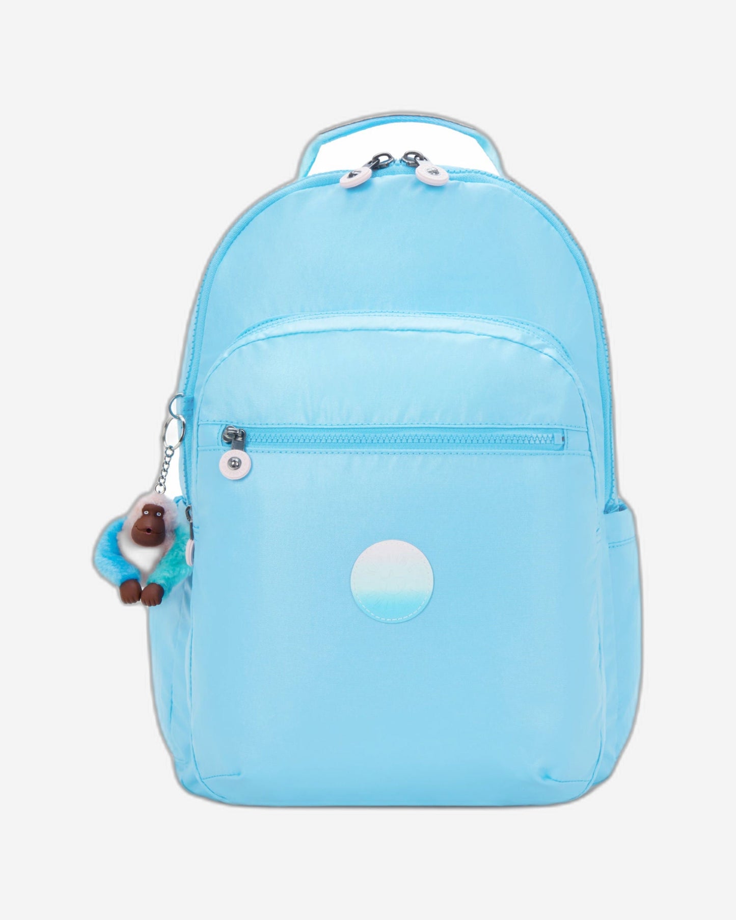 حقيبة ظهر Kipling Seoul Lap Sea Blue Met Large مع حجرة للكمبيوتر المحمول I7135-52D
