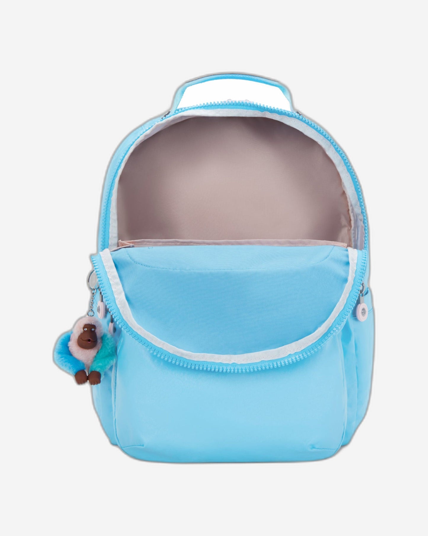 حقيبة ظهر Kipling Seoul Lap Sea Blue Met Large مع حجرة للكمبيوتر المحمول I7135-52D
