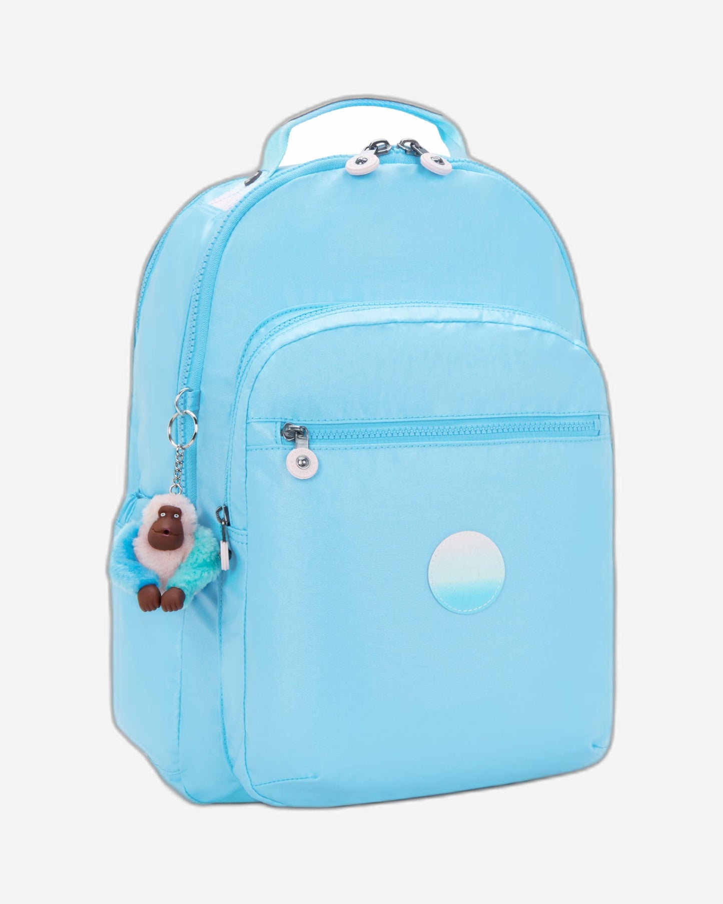 حقيبة ظهر Kipling Seoul Lap Sea Blue Met Large مع حجرة للكمبيوتر المحمول I7135-52D
